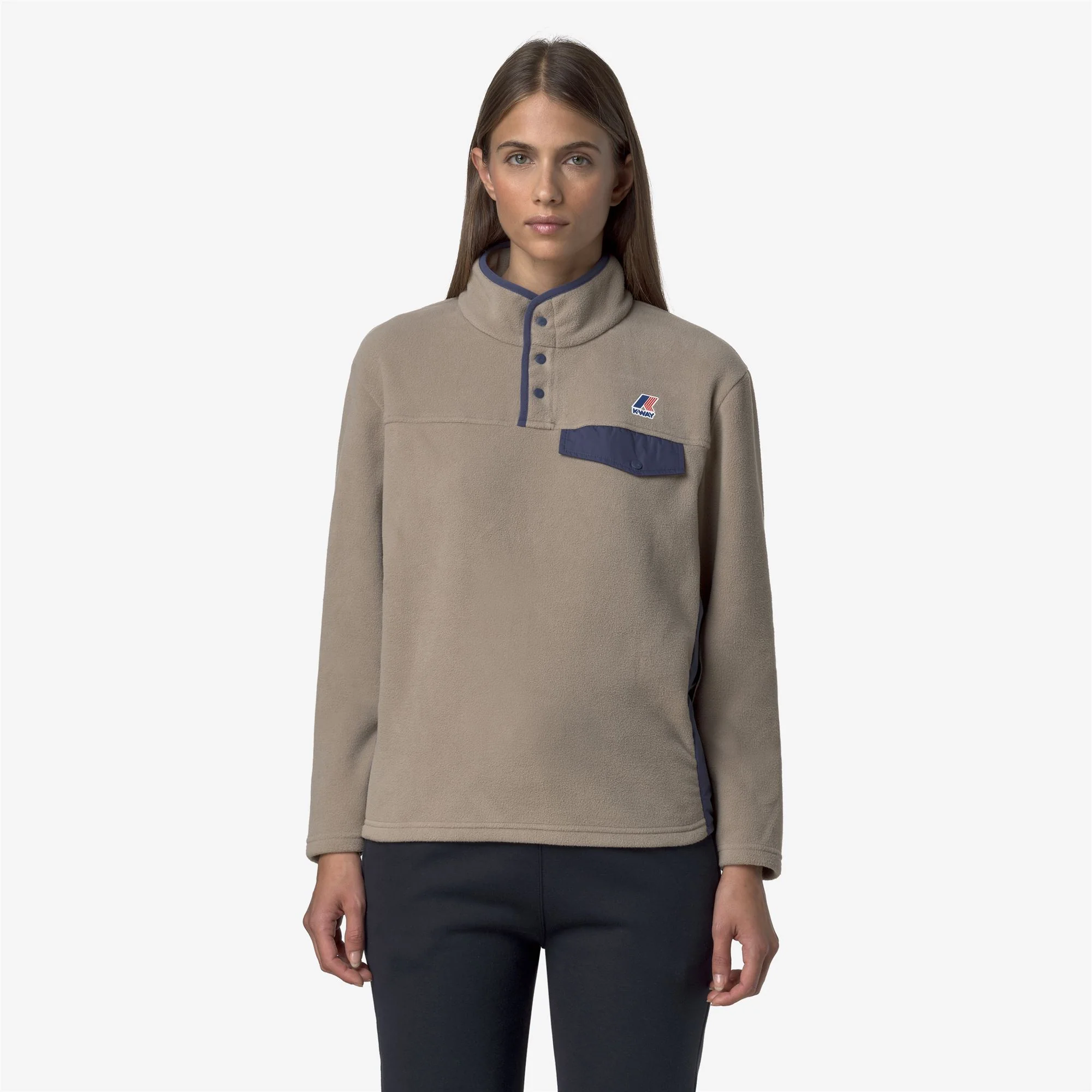BARNABE 4.0 POLAR - Fleece - Pull  Over - Unisex - BEIGE TAUPE-BLUE DEEP COBALT - Image 3