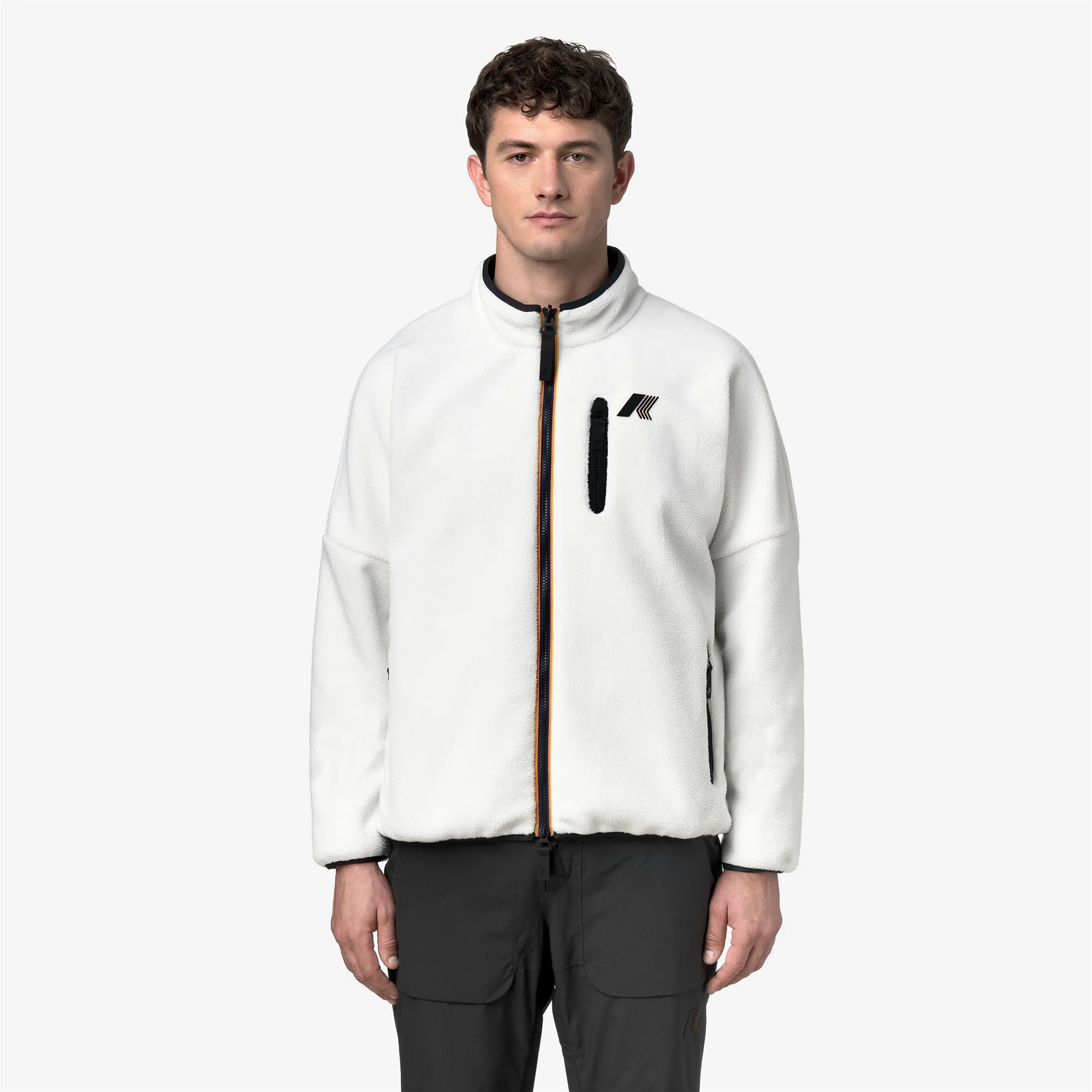 BESSANNE SHERPA - Fleece - Jacket - Unisex - WHITE G-BLACK - Image 4