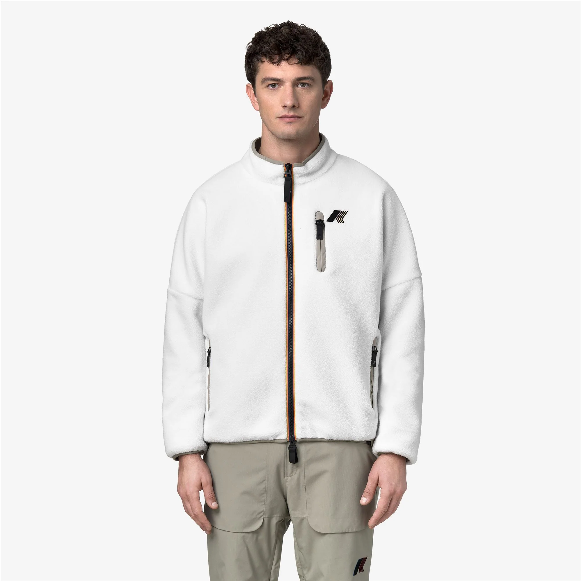 BESSANNE SHERPA - Fleece - Jacket - Unisex - WHITE G-GREEN OAK - Image 4