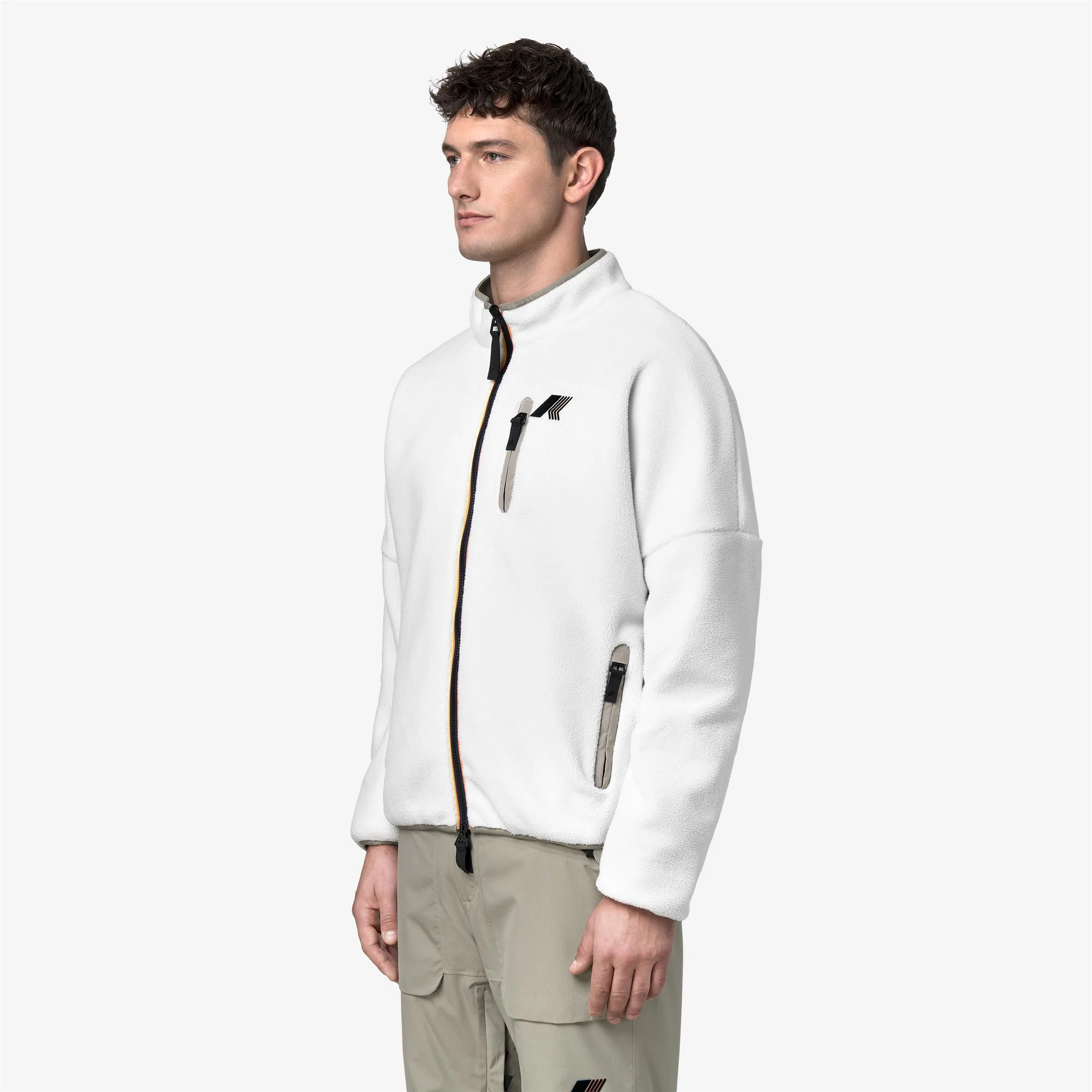 BESSANNE SHERPA - Fleece - Jacket - Unisex - WHITE G-GREEN OAK - Image 5