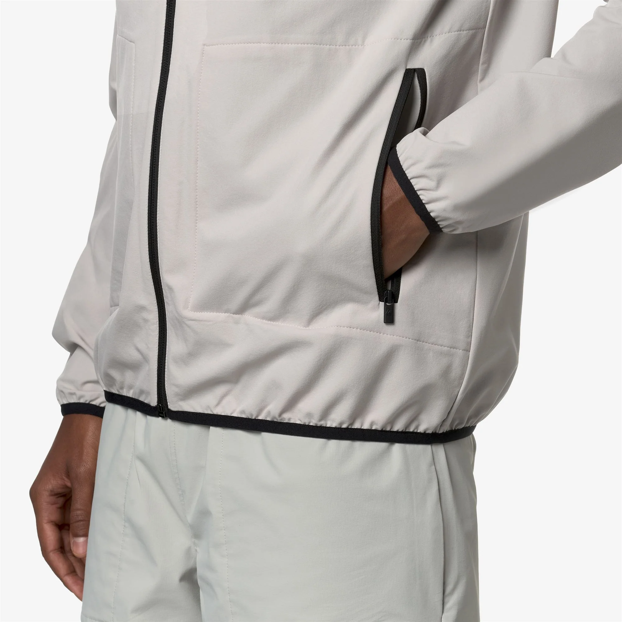 JUNO LF - Fleece - Jacket - Unisex - BEIGE L-BLACK P - Image 3