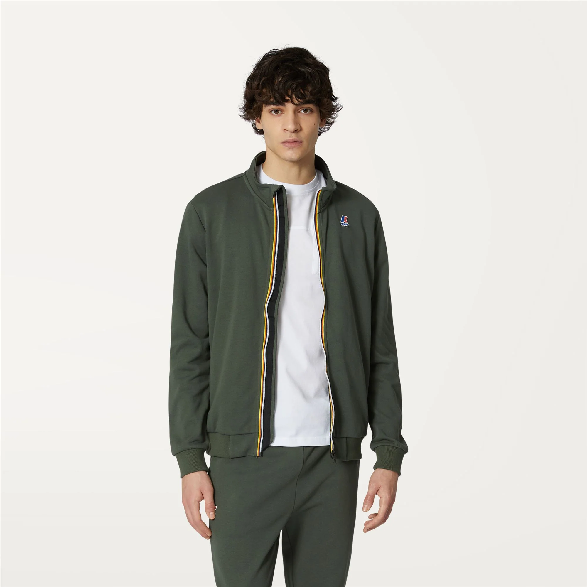 AUGUR POLY COTTON - Fleece - Jacket - Unisex - GREEN BLACKISH - Image 3