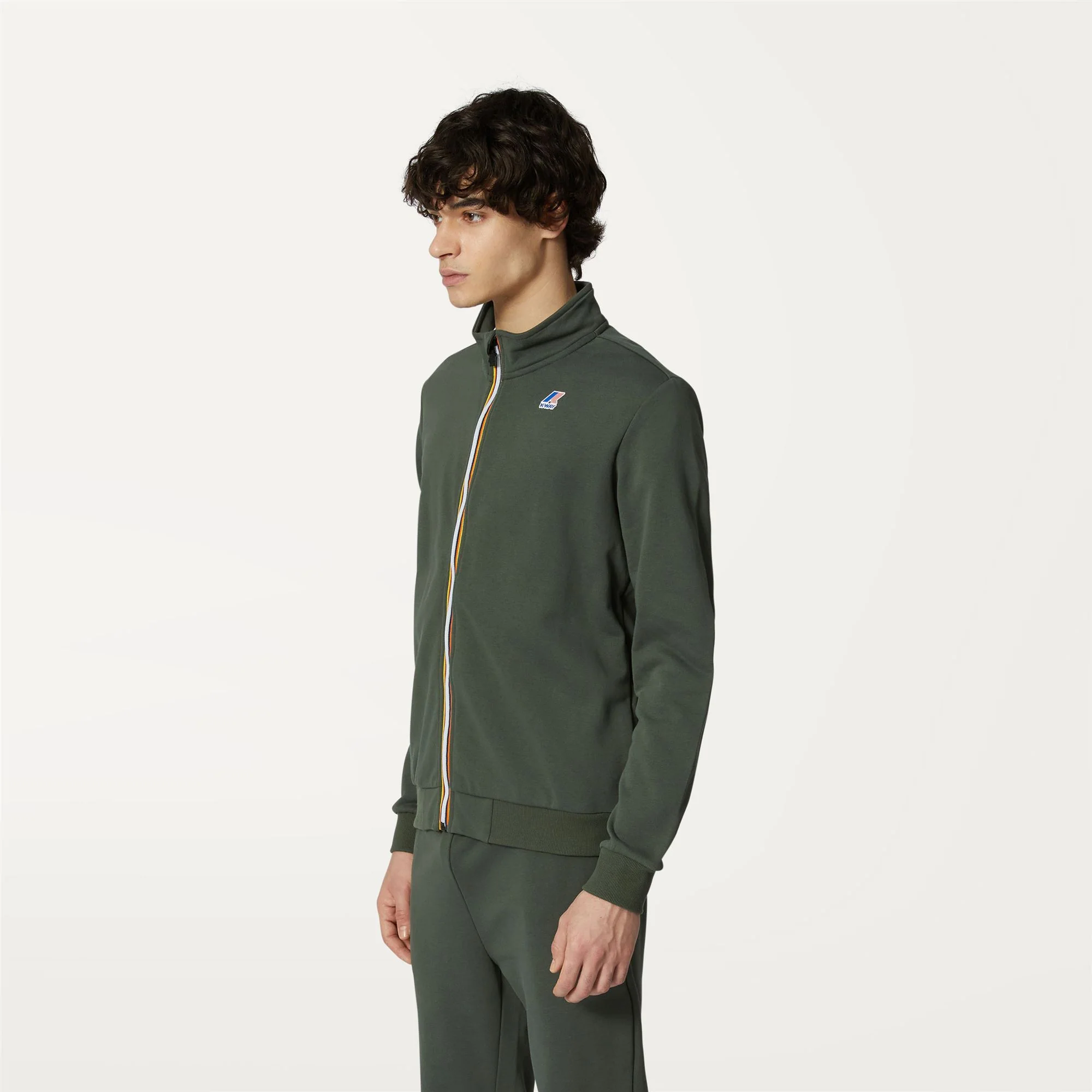 AUGUR POLY COTTON - Fleece - Jacket - Unisex - GREEN BLACKISH - Image 4