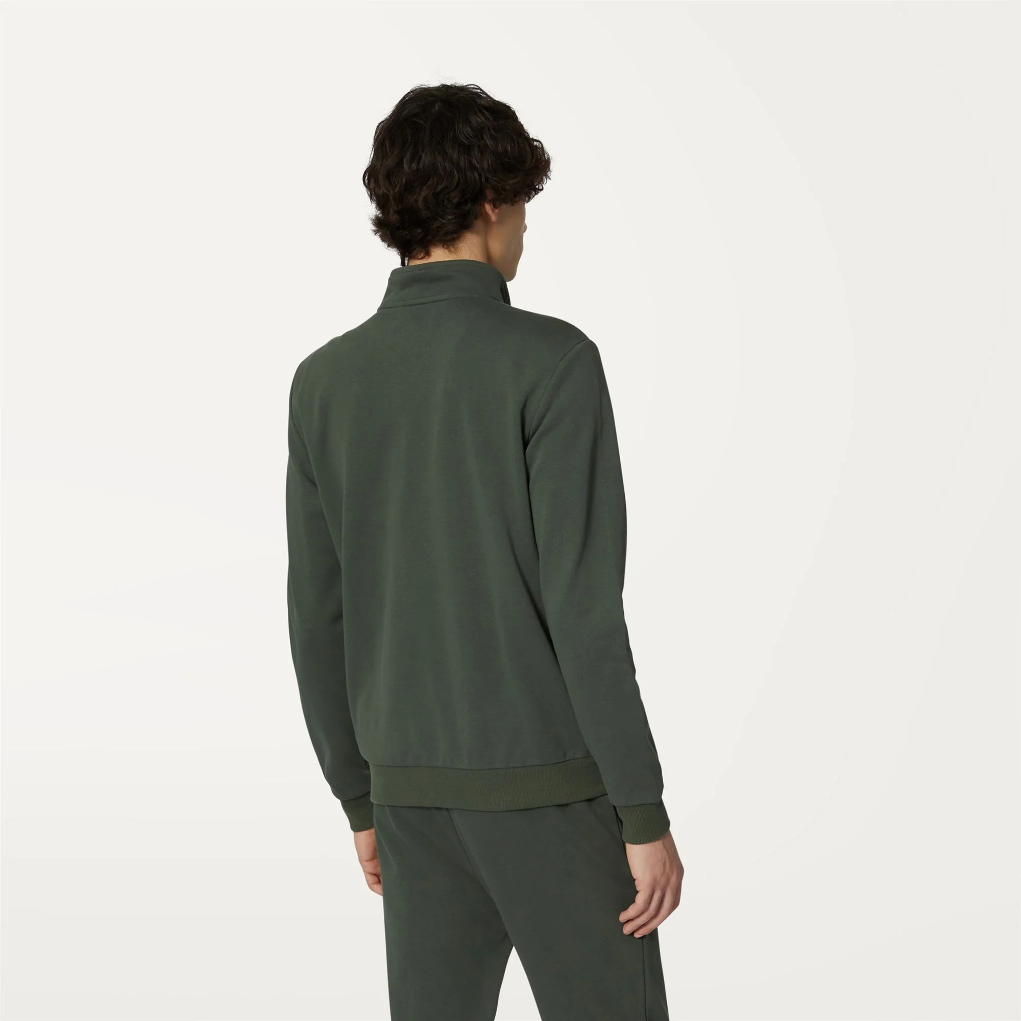 AUGUR POLY COTTON - Fleece - Jacket - Unisex - GREEN BLACKISH - Image 5