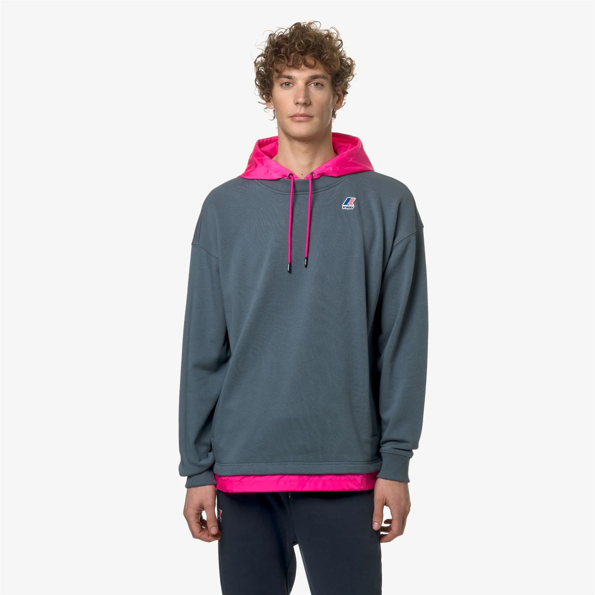 LE VRAI DONATIEN NYLON PC - Fleece - Jumper - Unisex - GREY EVEREST-PINK INTENSE - Image 3