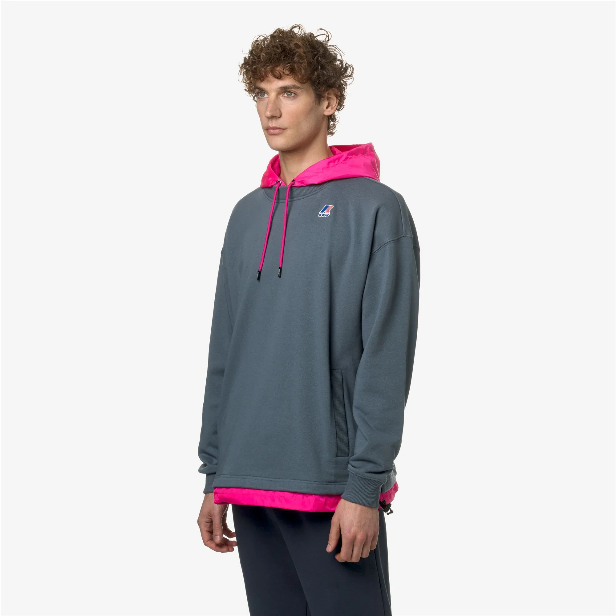 LE VRAI DONATIEN NYLON PC - Fleece - Jumper - Unisex - GREY EVEREST-PINK INTENSE - Image 4