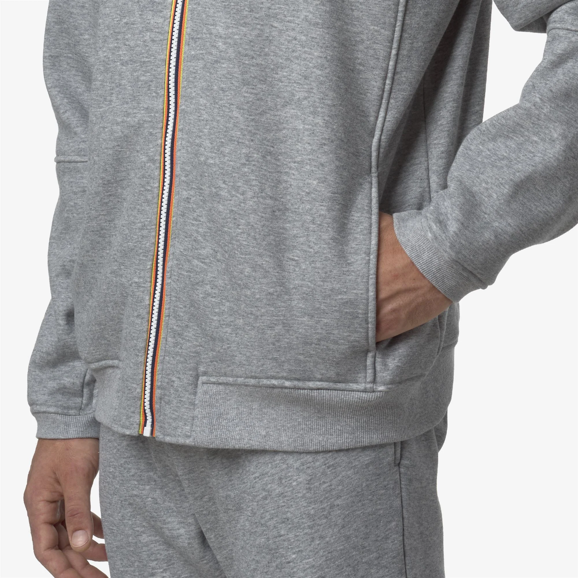 PEPIN BRUSHED PC - Fleece - Jacket - Unisex - GREY MELANGE MID - Image 3
