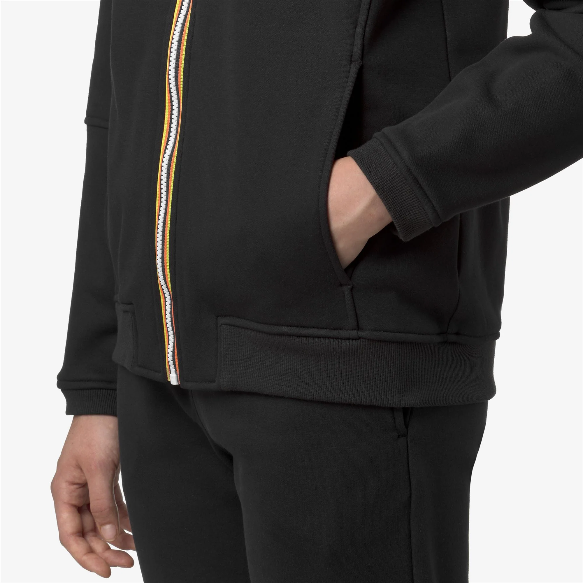 PROSPER BRUSHED PC - Fleece - Hoodie Full Zip - Unisex - BLACK PURE - Image 2