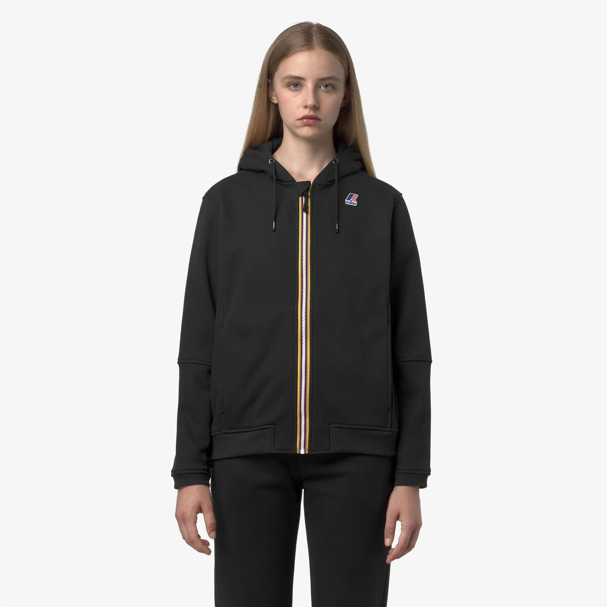 PROSPER BRUSHED PC - Fleece - Hoodie Full Zip - Unisex - BLACK PURE - Image 3