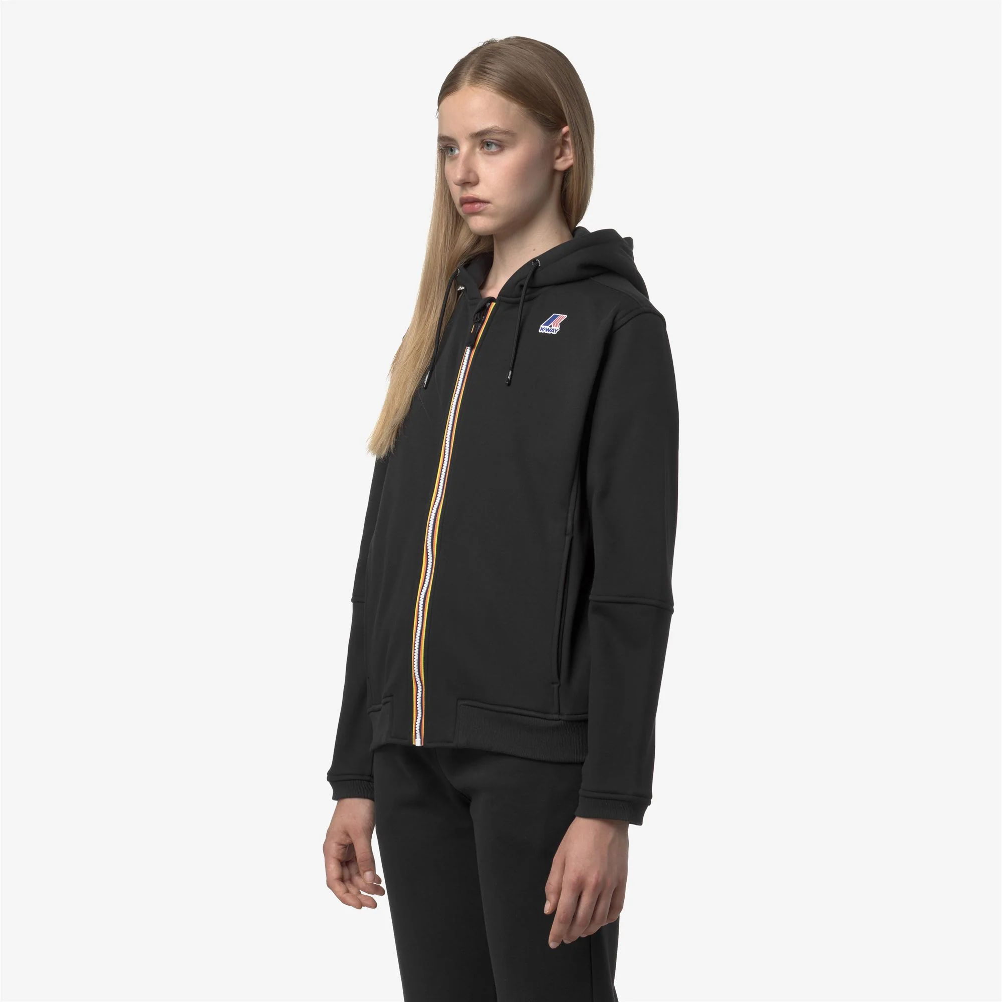 PROSPER BRUSHED PC - Fleece - Hoodie Full Zip - Unisex - BLACK PURE - Image 4