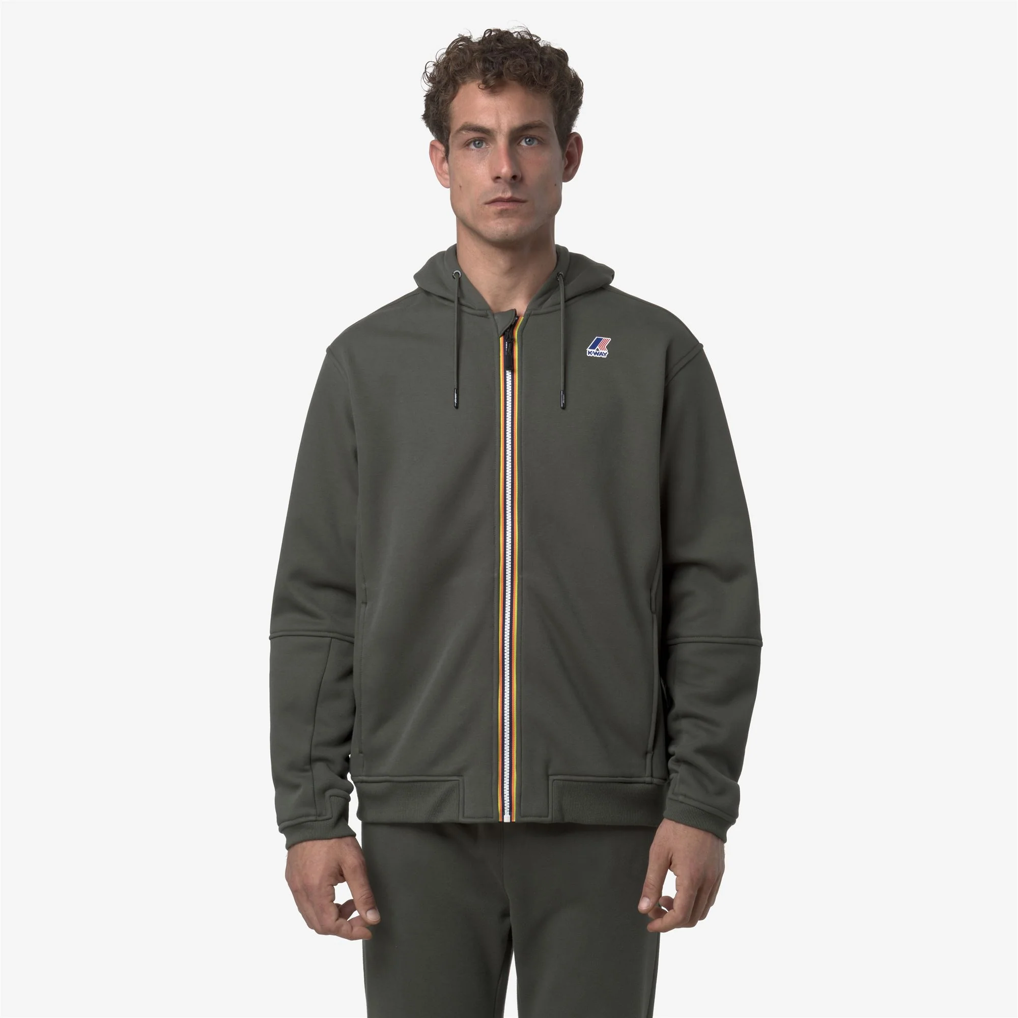 PROSPER BRUSHED PC - Fleece - Hoodie Full Zip - Unisex - GREEN BLACKISH - Image 3