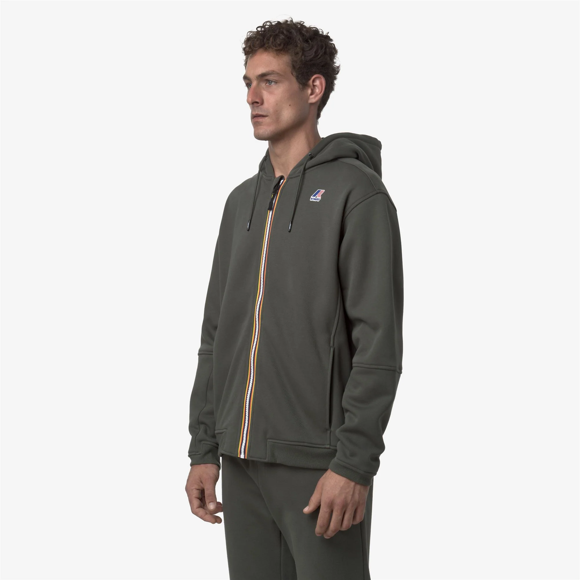 PROSPER BRUSHED PC - Fleece - Hoodie Full Zip - Unisex - GREEN BLACKISH - Image 4