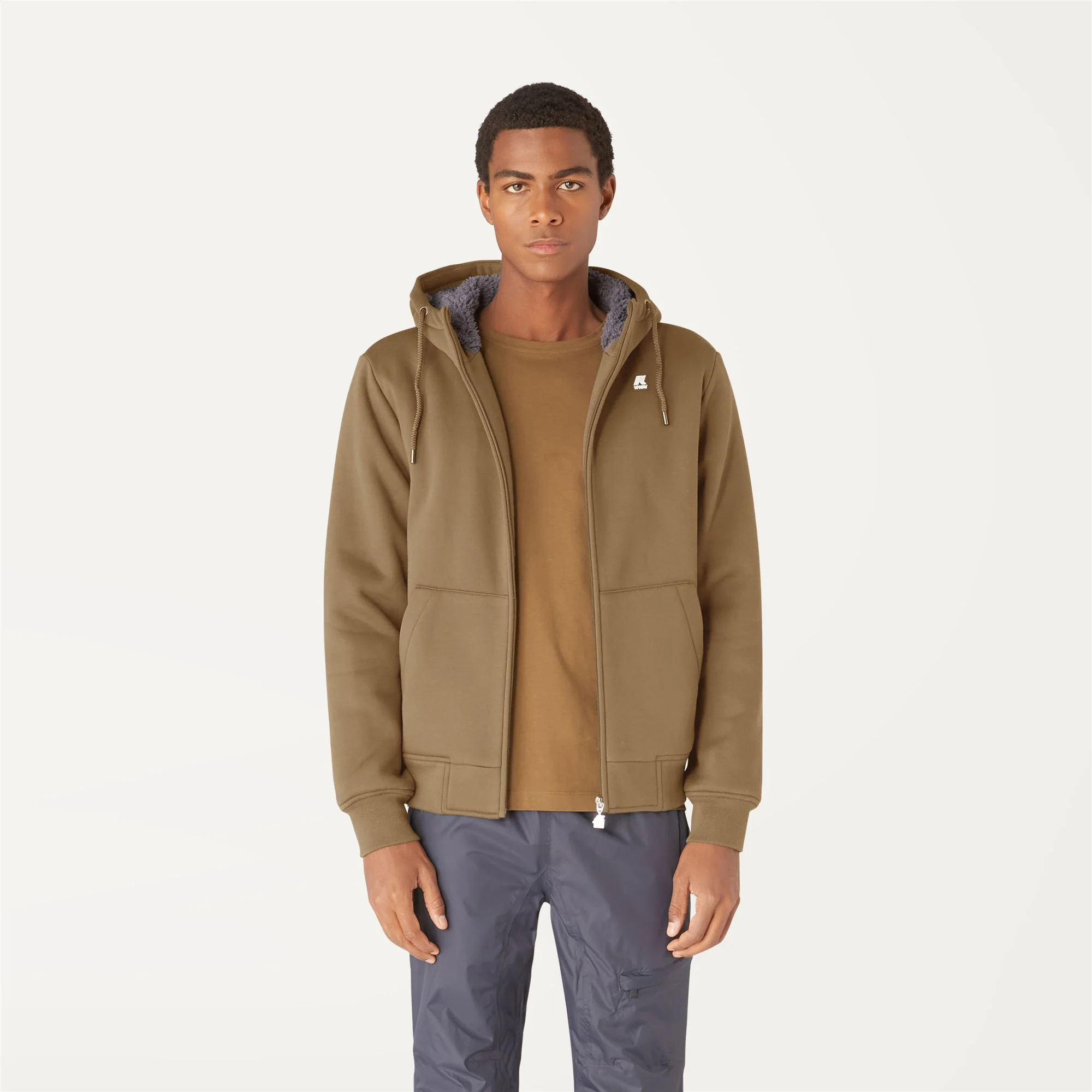 QUENTIN ORSETTO FLEECE - Fleece - Jacket - Unisex - BEIGE K-GREY A - Image 3