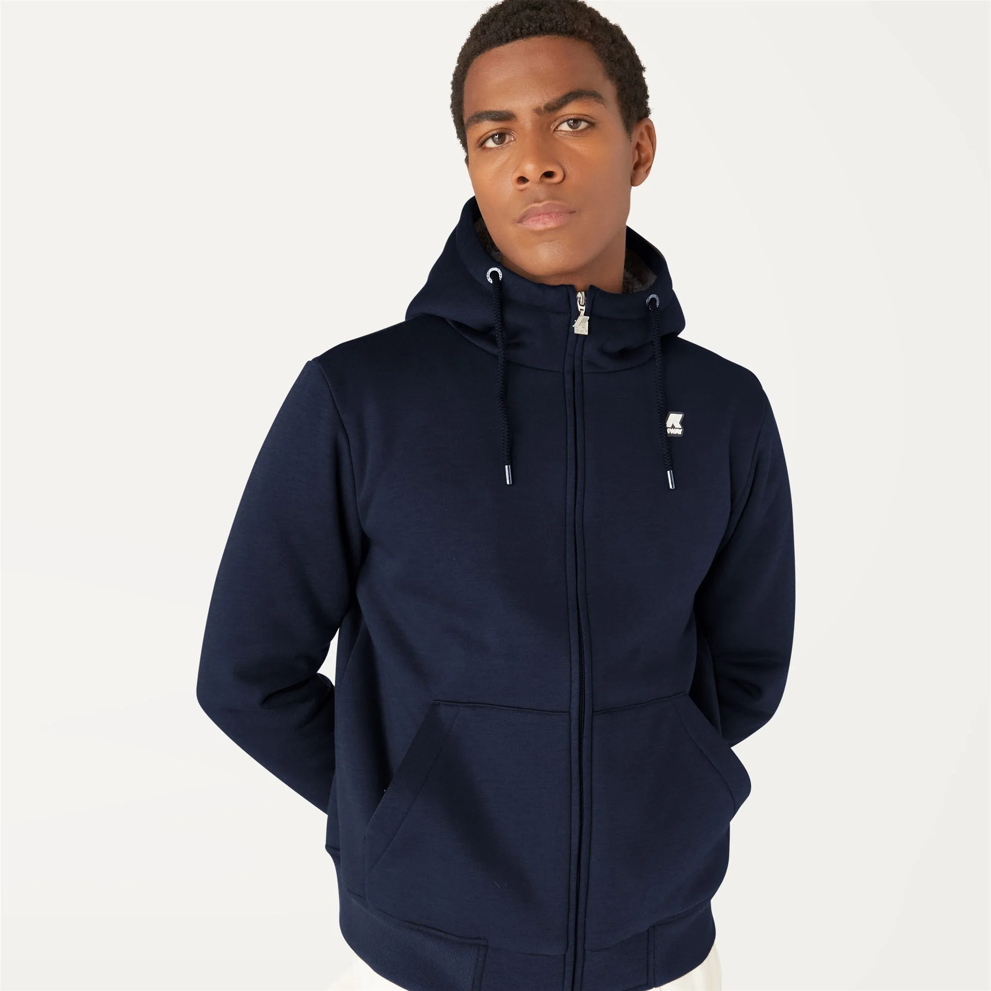 QUENTIN ORSETTO FLEECE - Fleece - Jacket - Unisex - BLUE D- GREY A - Image 2