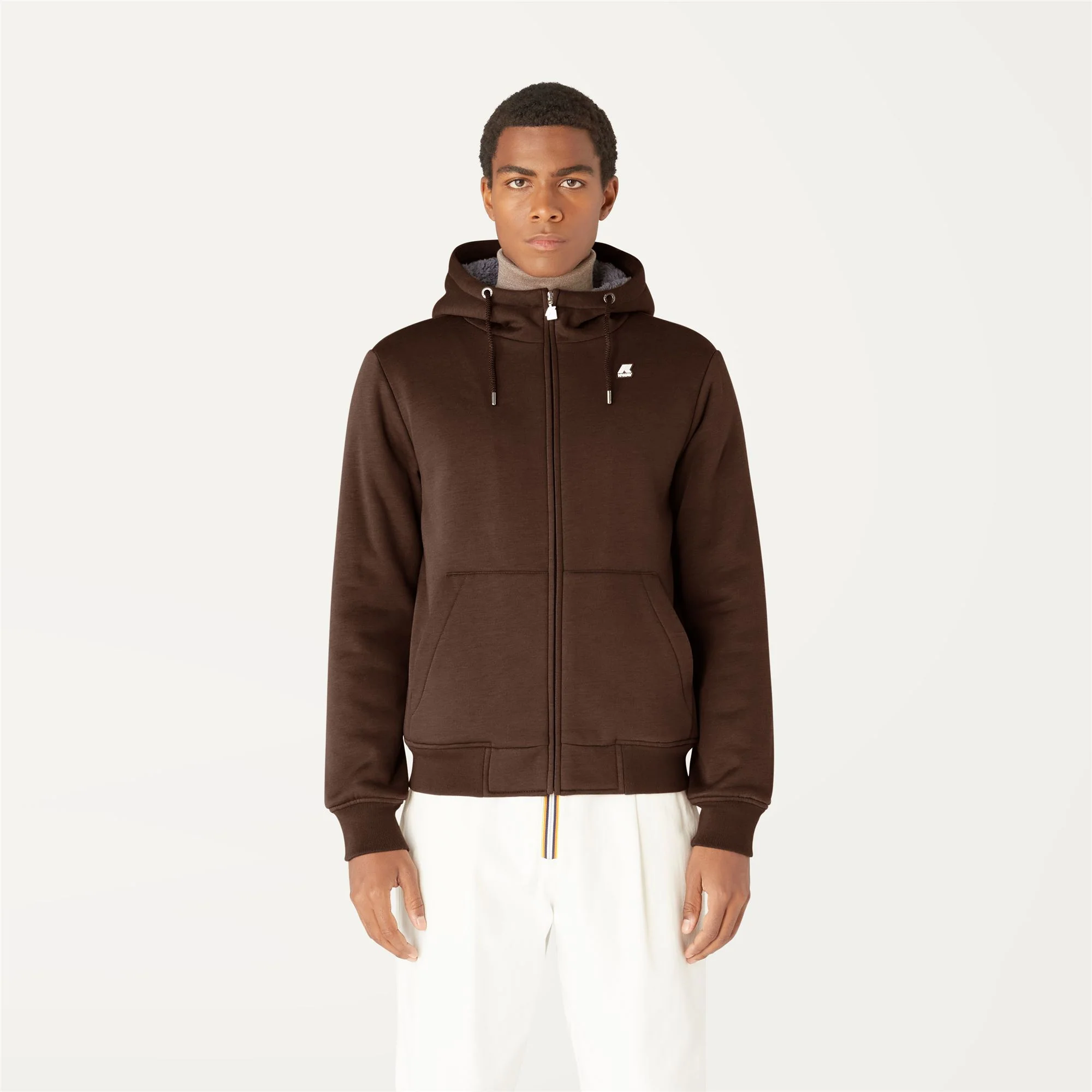 QUENTIN ORSETTO FLEECE - Fleece - Jacket - Unisex - BROWN M-BLACK - Image 3