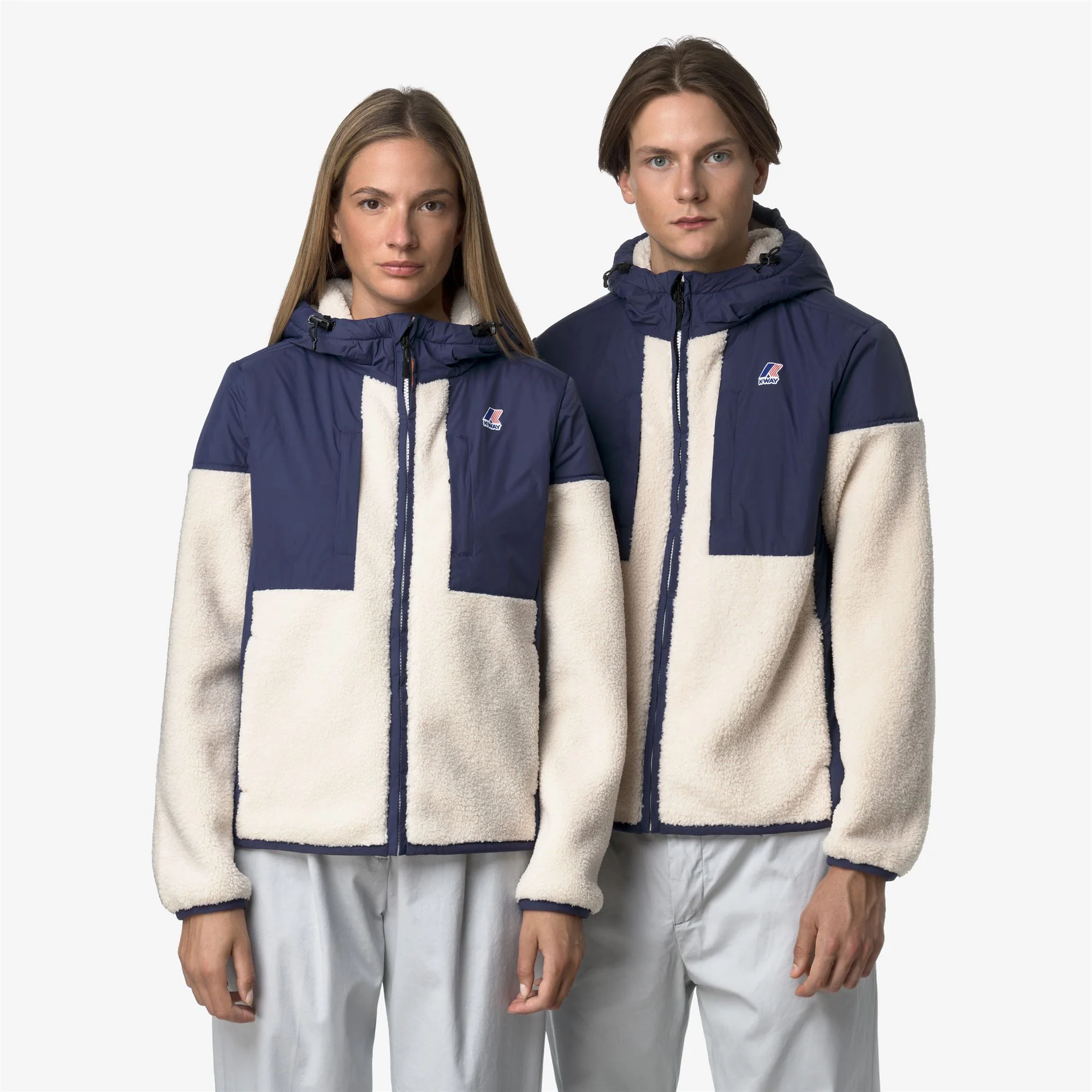 SAMSON 4.0 ORSETTO - Fleece - Hoodie Full Zip - Unisex - BLUE DEEP COBALT-ECRU - Image 2