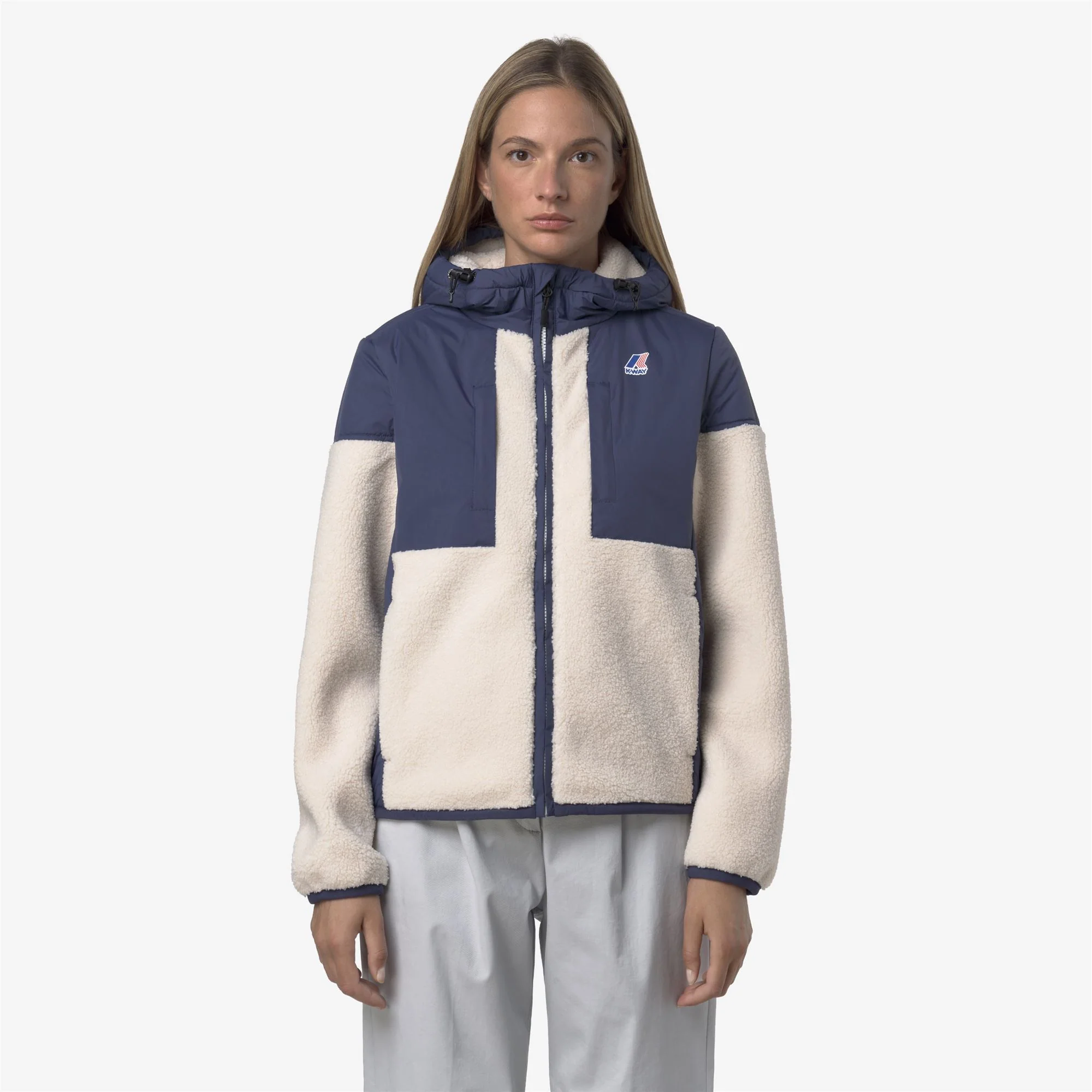 SAMSON 4.0 ORSETTO - Fleece - Hoodie Full Zip - Unisex - BLUE DEEP COBALT-ECRU - Image 3