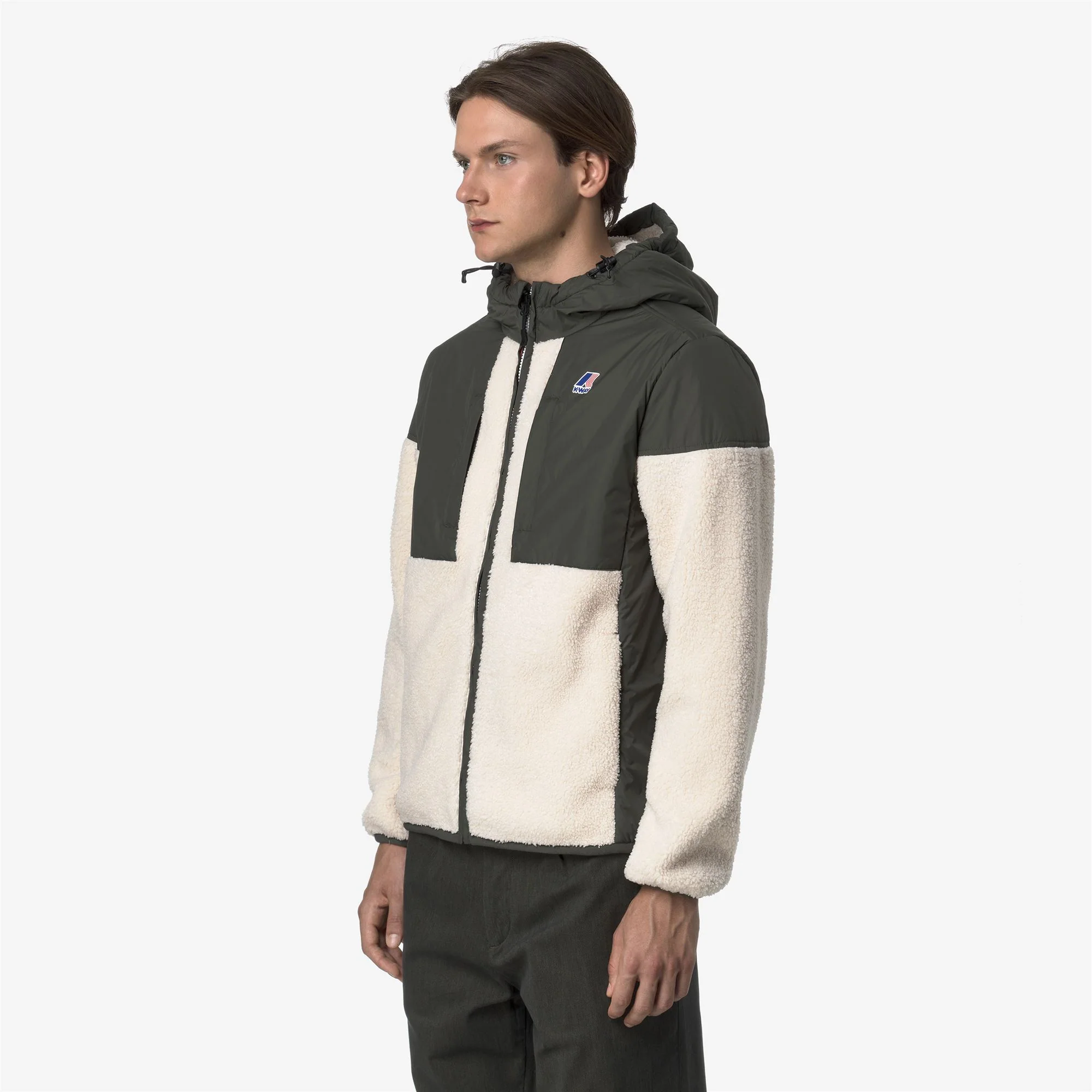 SAMSON 4.0 ORSETTO - Fleece - Hoodie Full Zip - Unisex - GREEN BLACKISH--ECRU - Image 4