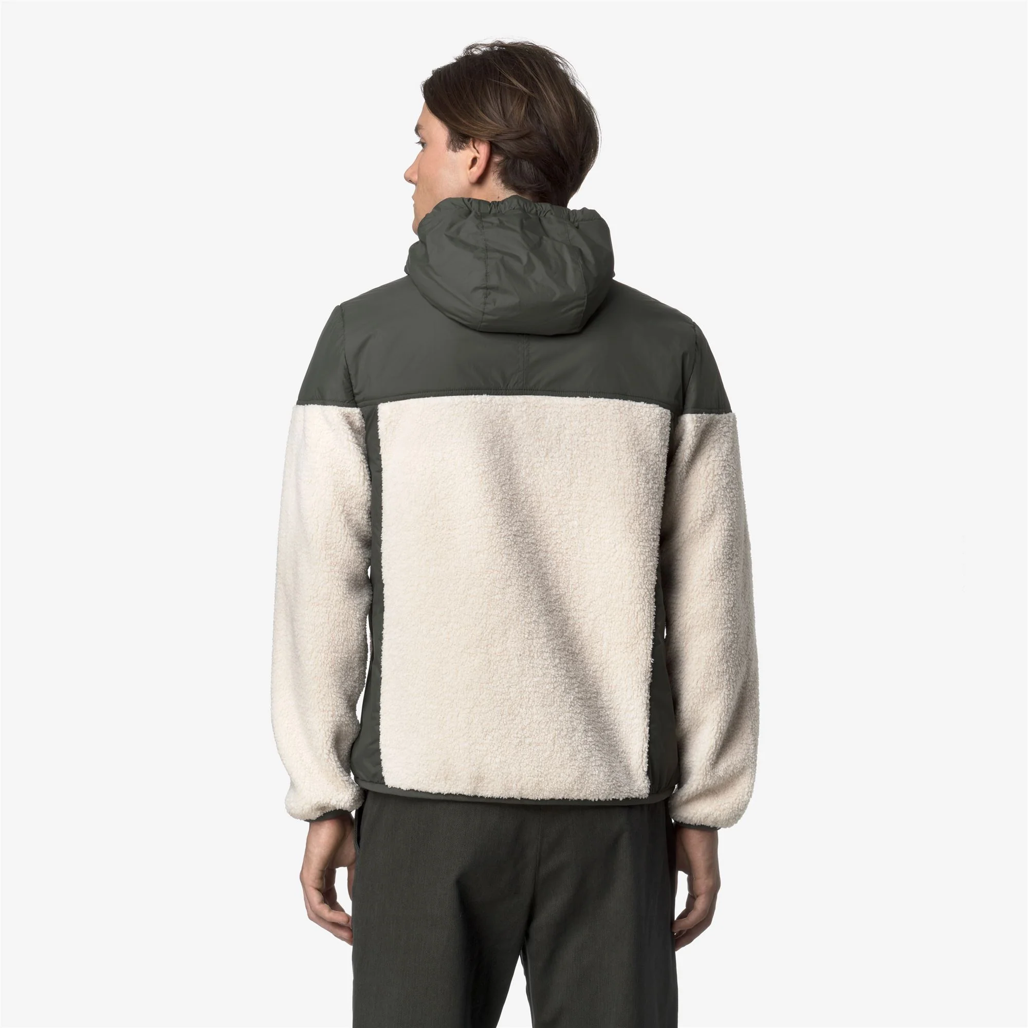 SAMSON 4.0 ORSETTO - Fleece - Hoodie Full Zip - Unisex - GREEN BLACKISH--ECRU - Image 5