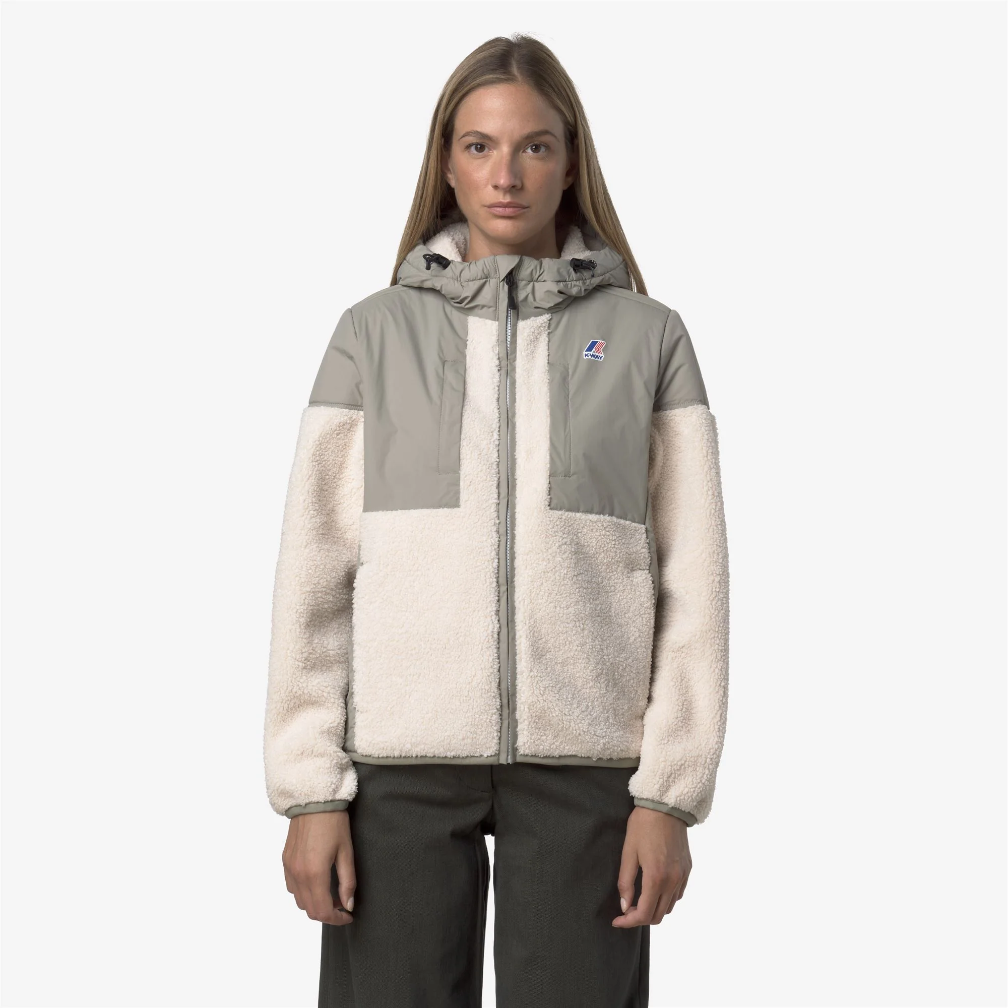 SAMSON 4.0 ORSETTO - Fleece - Hoodie Full Zip - Unisex - GREEN OAK-ECRU - Image 3