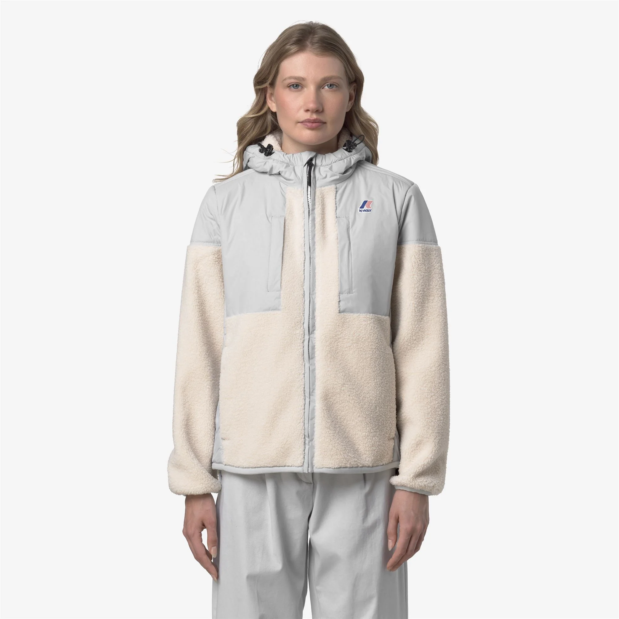SAMSON 4.0 ORSETTO - Fleece - Hoodie Full Zip - Unisex - GREY-ECRU - Image 3
