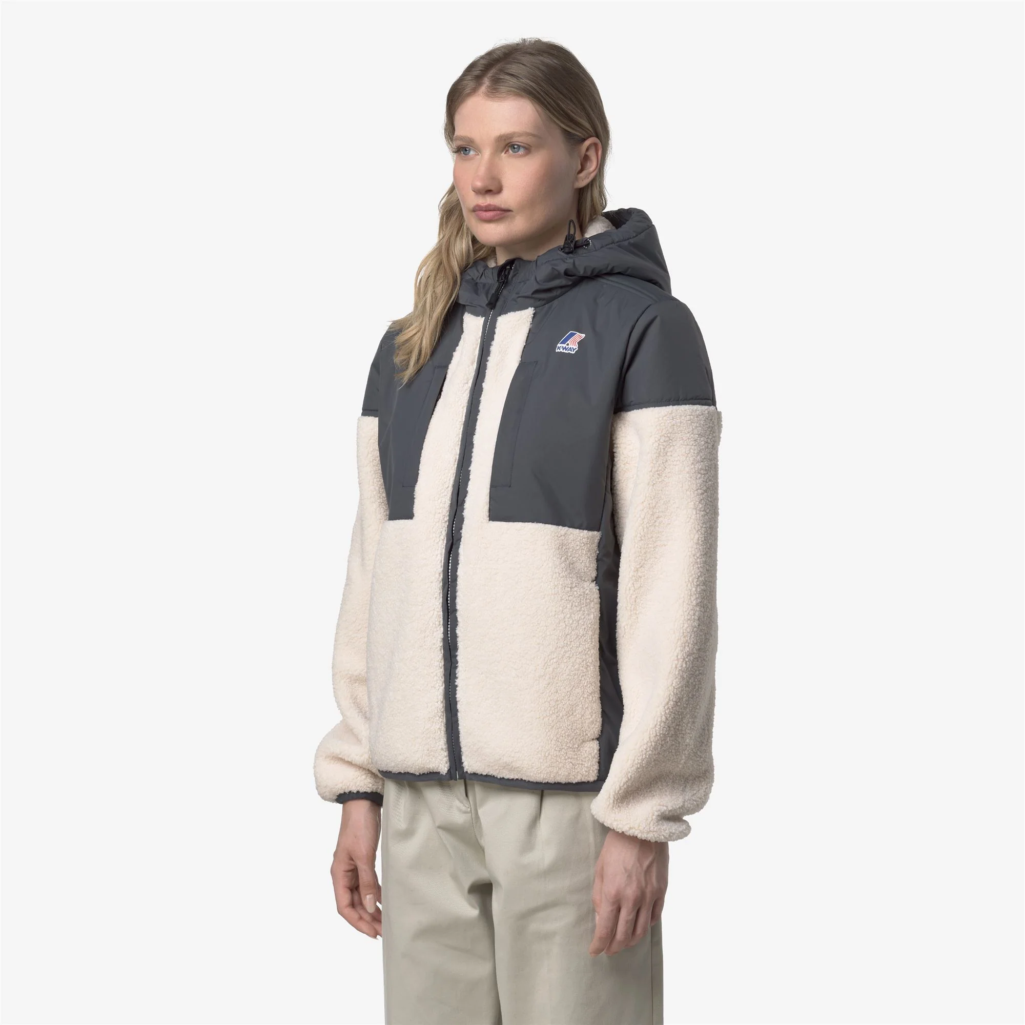 SAMSON 4.0 ORSETTO - Fleece - Hoodie Full Zip - Unisex - GREY SHADOW DK-ECRU - Image 4