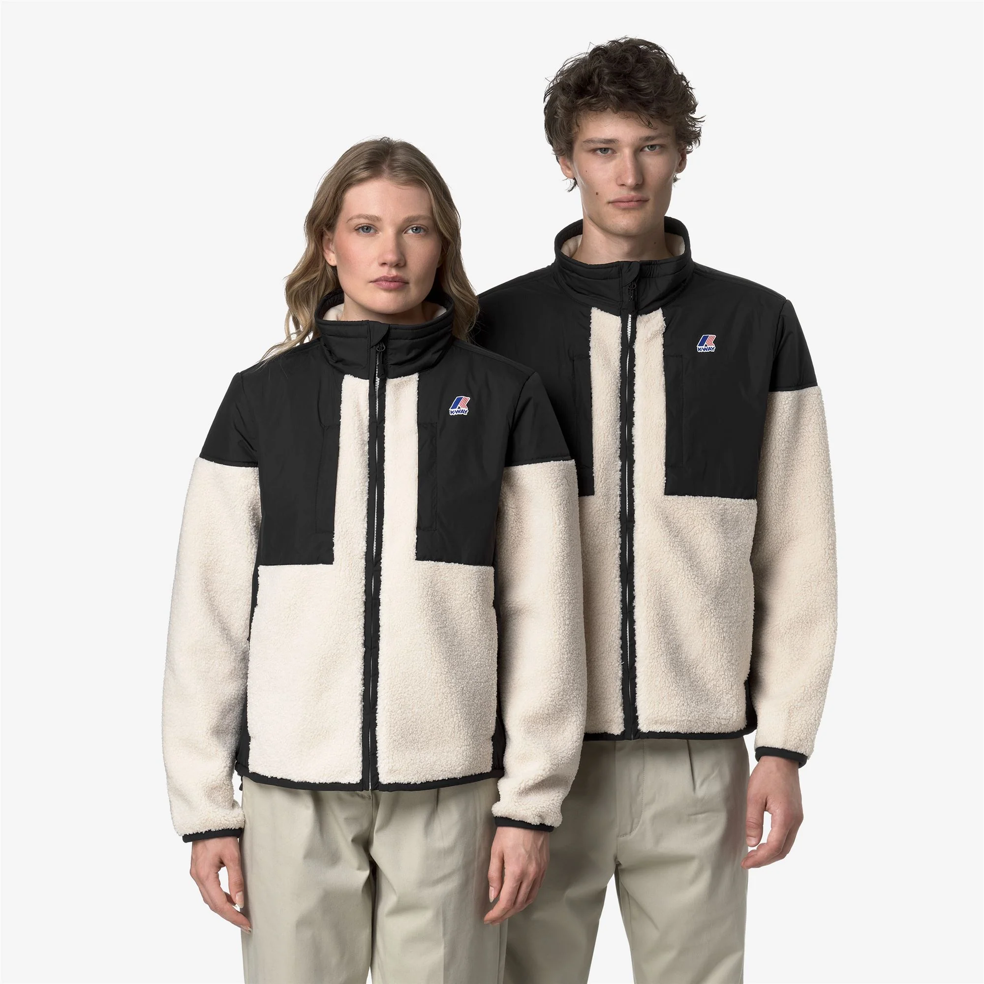 SIXTE 4.0 ORSETTO - Fleece - Full Zip - Unisex - BLACK PURE-ECRU - Image 2