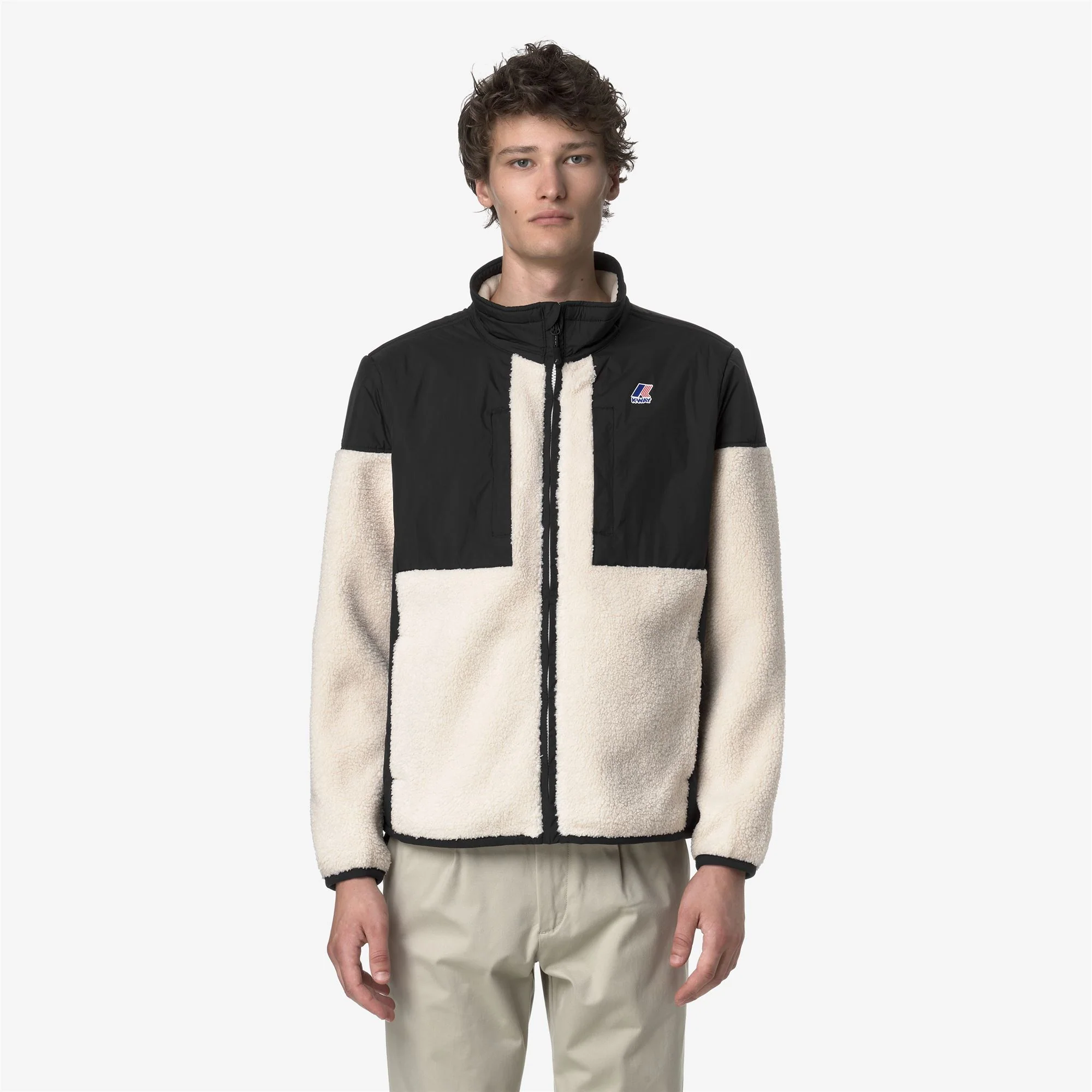SIXTE 4.0 ORSETTO - Fleece - Full Zip - Unisex - BLACK PURE-ECRU - Image 3