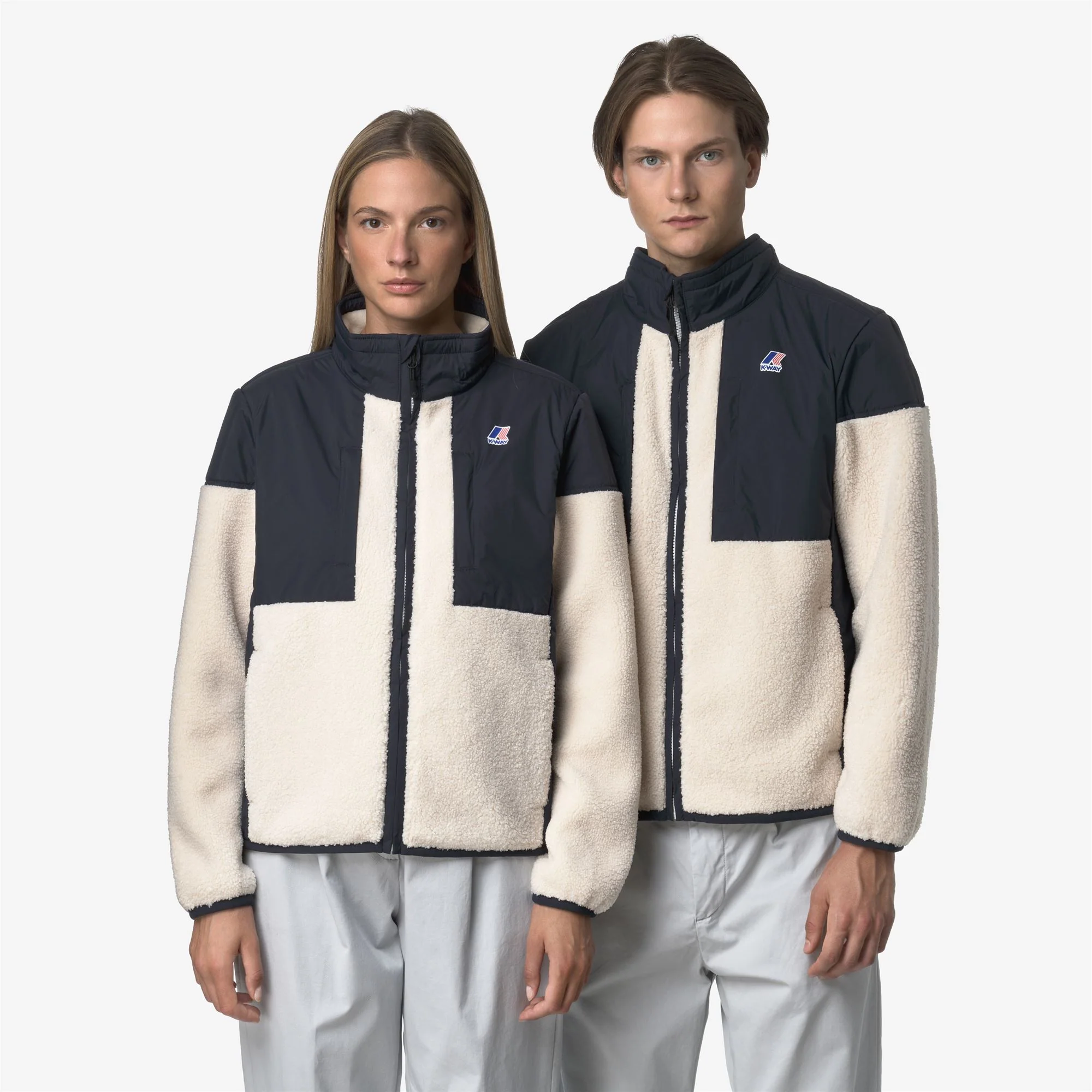 SIXTE 4.0 ORSETTO - Fleece - Full Zip - Unisex - BLUE DEPTH-ECRU - Image 2
