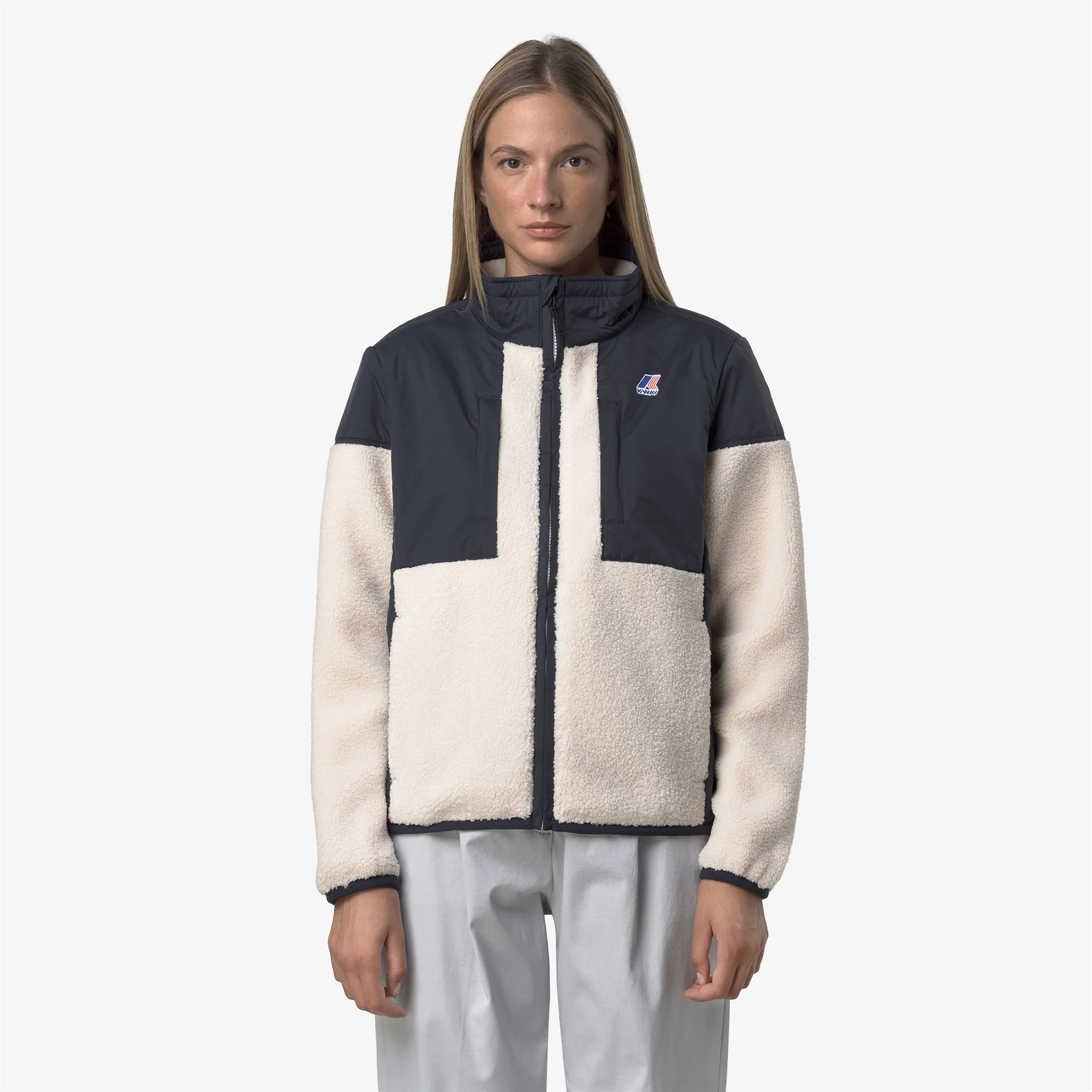 SIXTE 4.0 ORSETTO - Fleece - Full Zip - Unisex - BLUE DEPTH-ECRU - Image 3