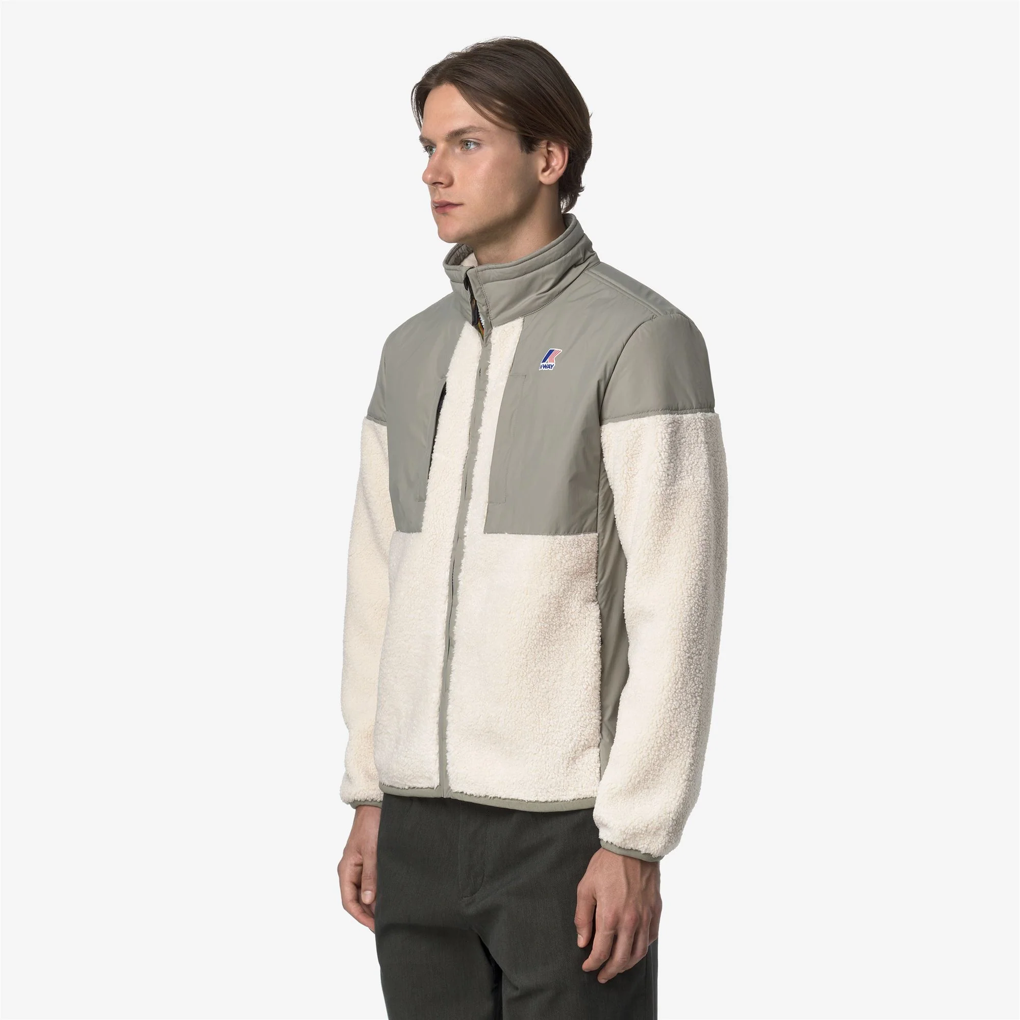 SIXTE 4.0 ORSETTO - Fleece - Full Zip - Unisex - GREEN OAK-ECRU - Image 4