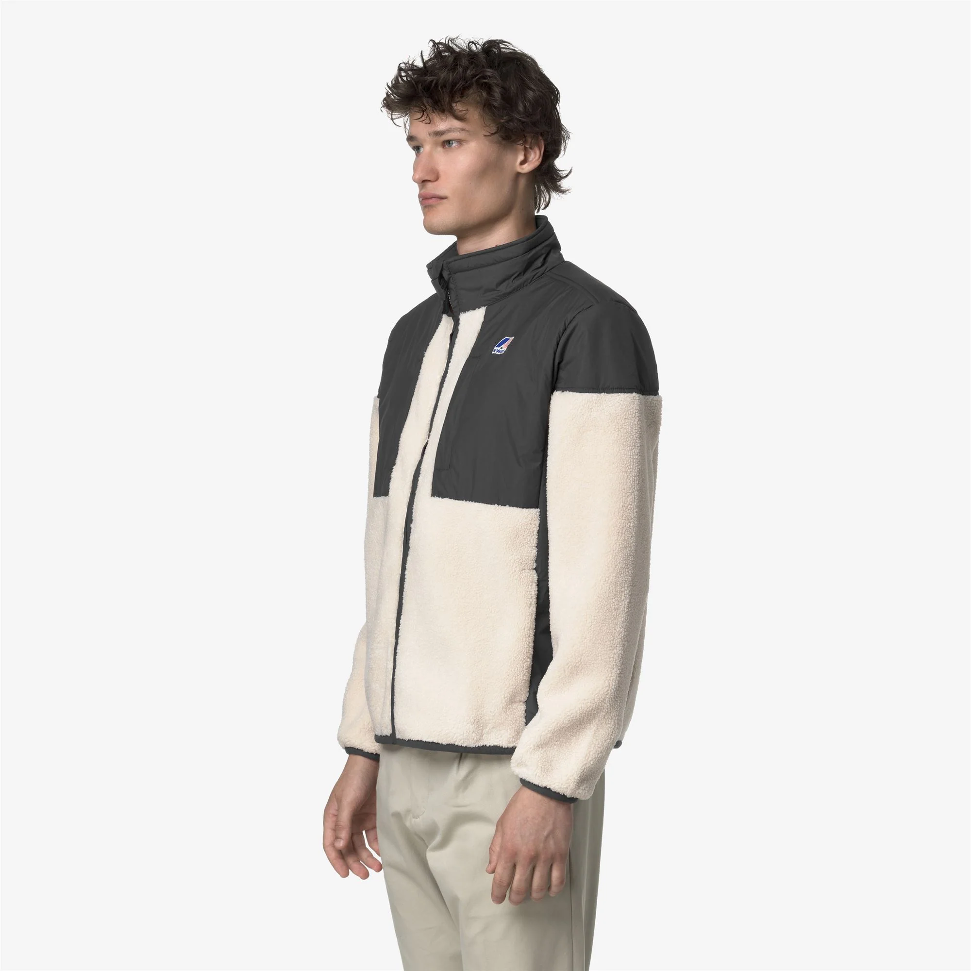 SIXTE 4.0 ORSETTO - Fleece - Full Zip - Unisex - GREY SHADOW DK-ECRU - Image 4