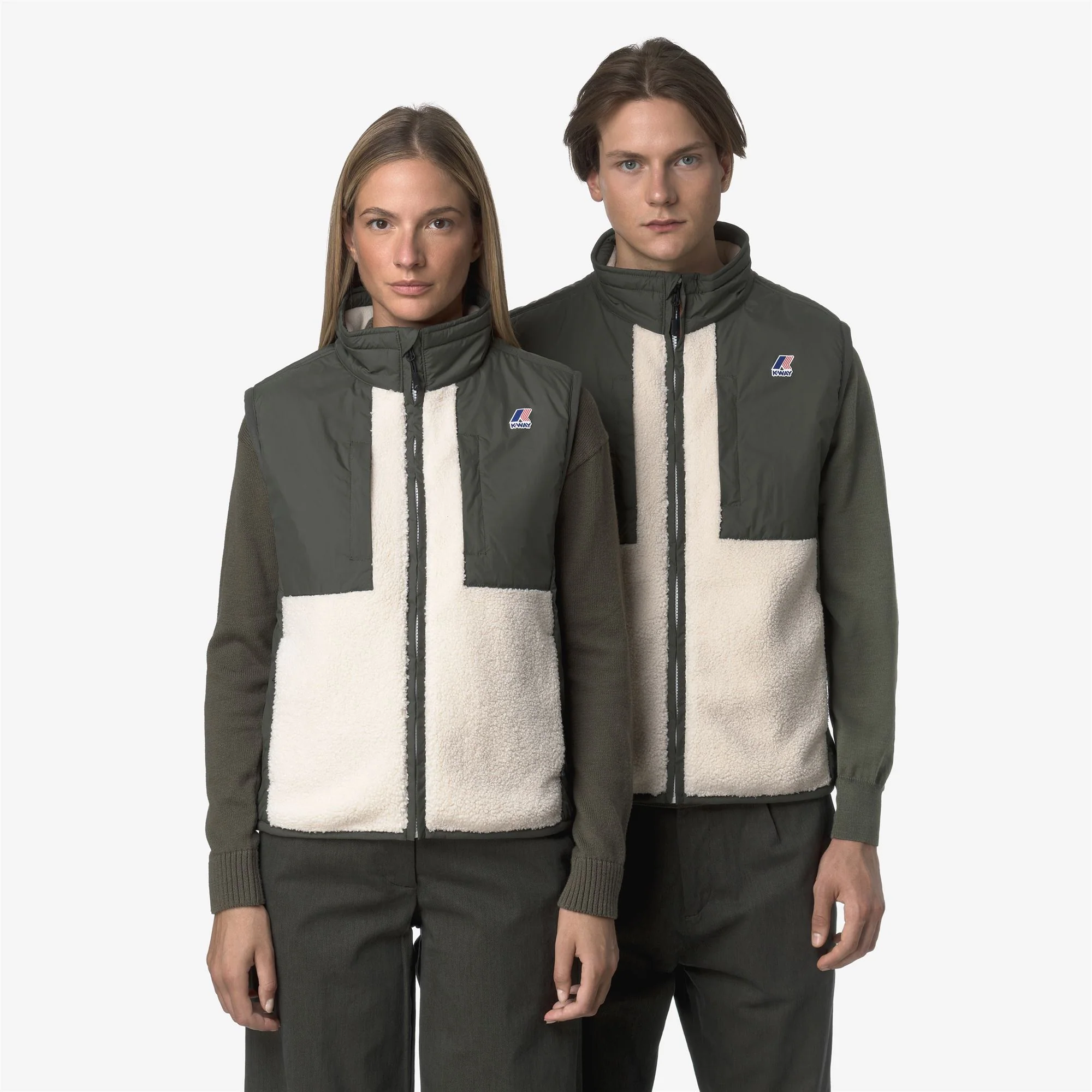 VITAL 4.0 ORSETTO - Fleece - Vest - Unisex - GREEN BLACKISH--ECRU - Image 2