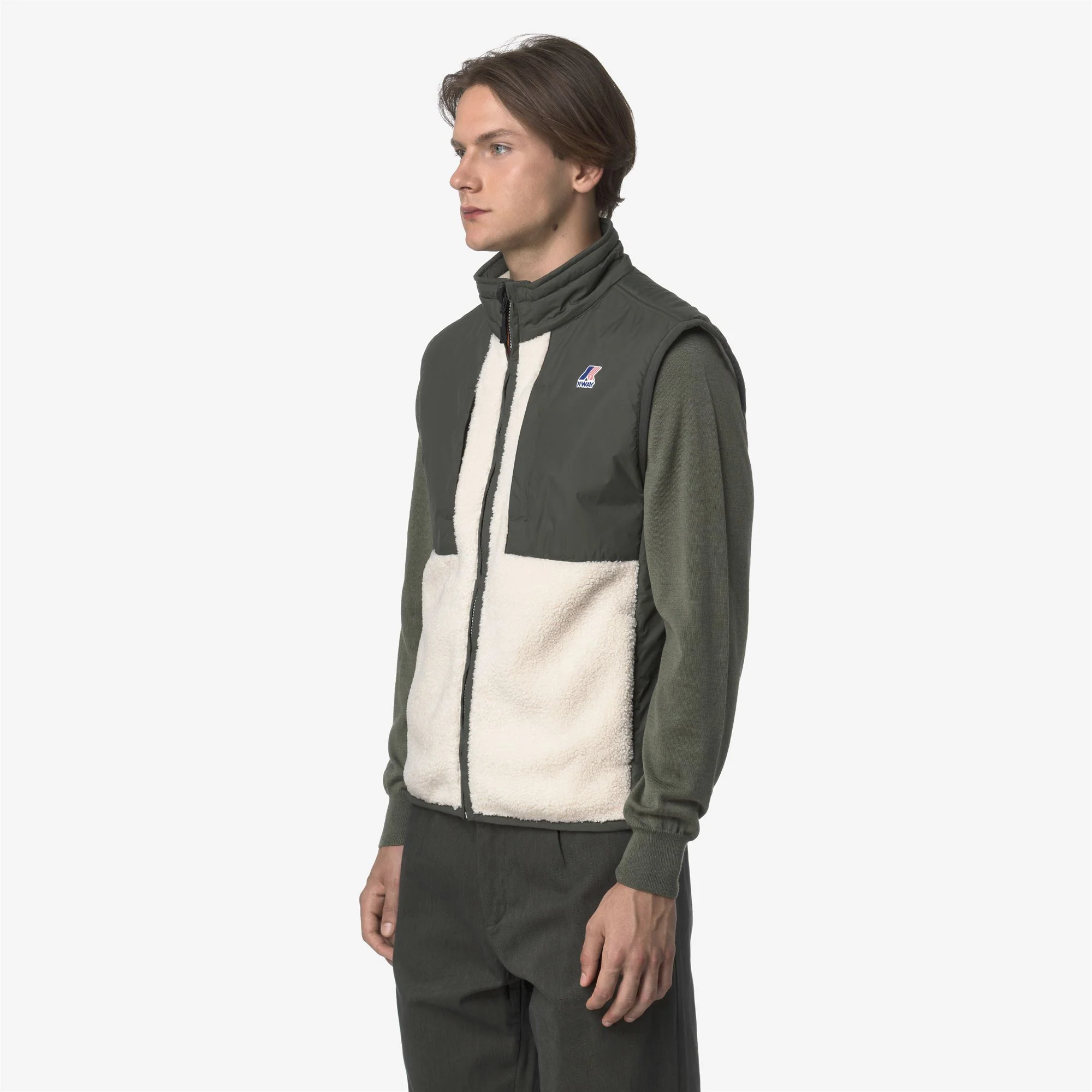 VITAL 4.0 ORSETTO - Fleece - Vest - Unisex - GREEN BLACKISH--ECRU - Image 4