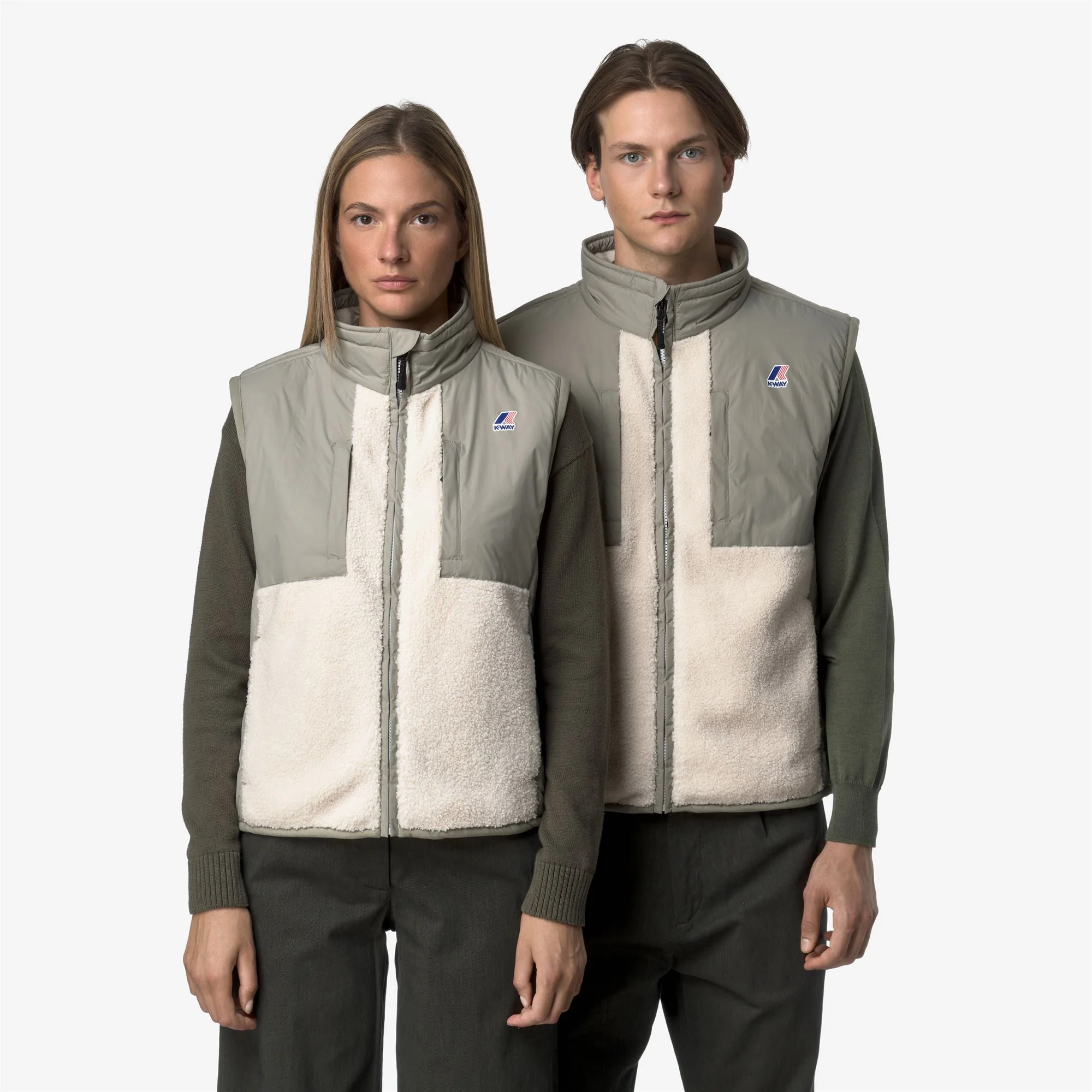 VITAL 4.0 ORSETTO - Fleece - Vest - Unisex - GREEN OAK-ECRU - Image 2