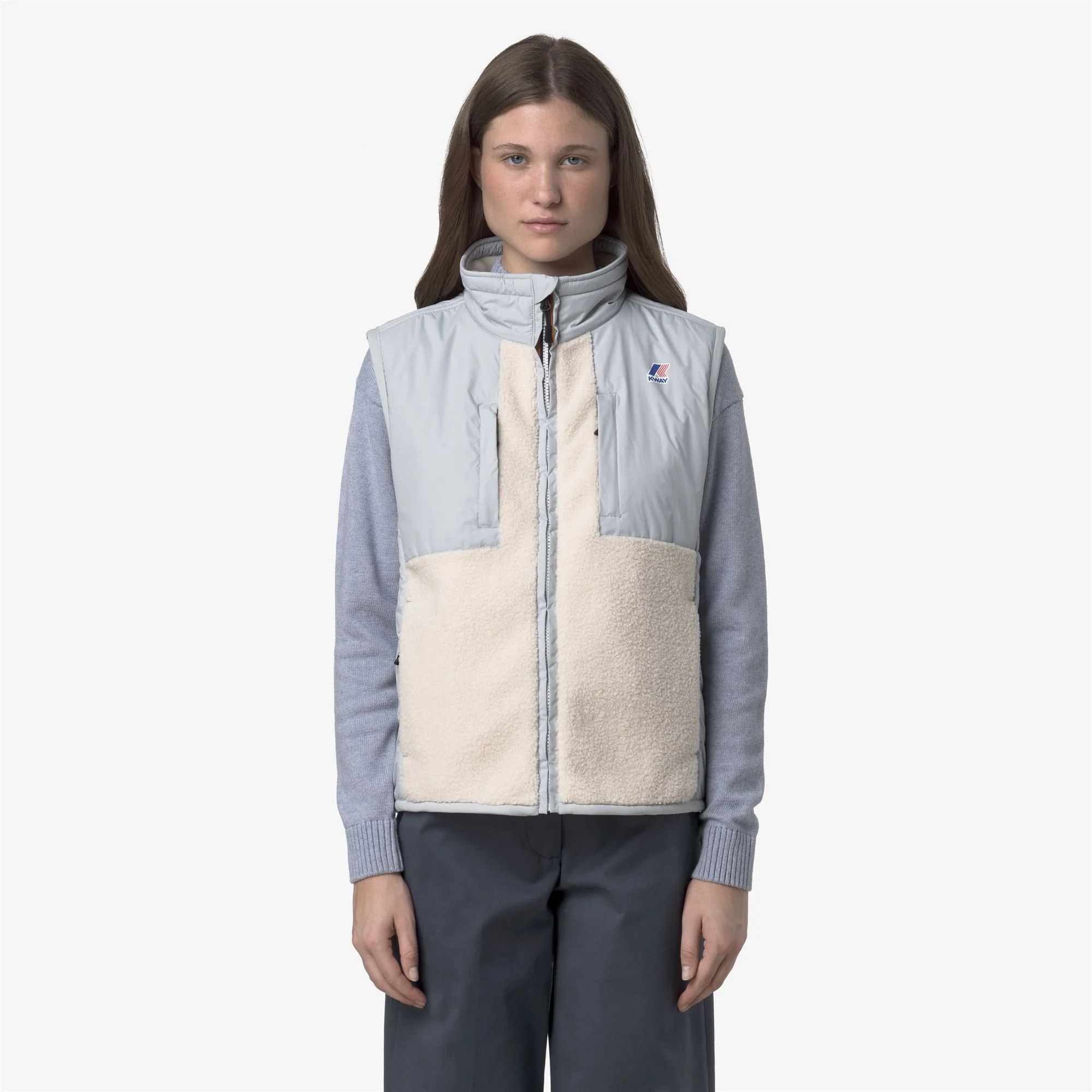 VITAL 4.0 ORSETTO - Fleece - Vest - Unisex - GREY-ECRU - Image 3