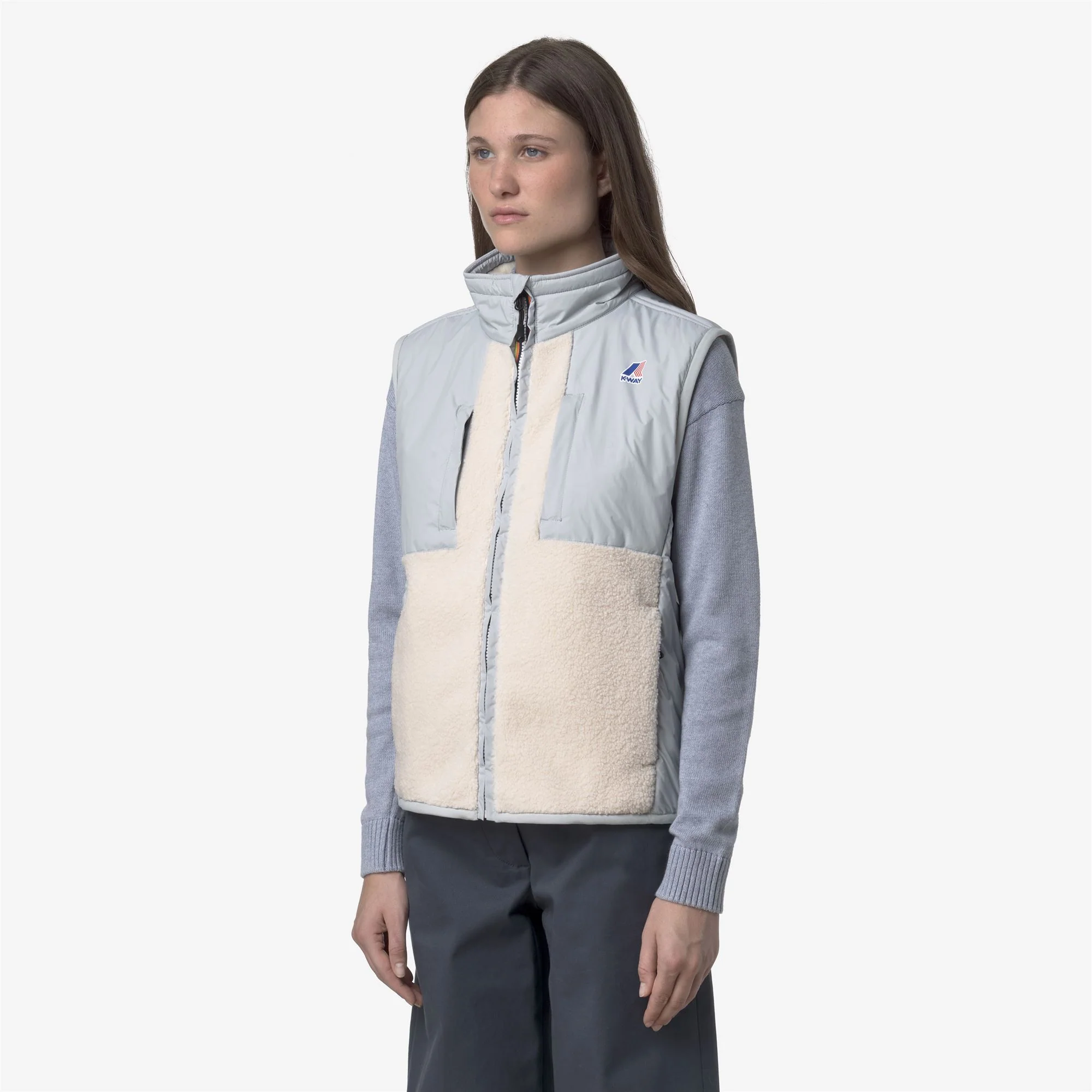 VITAL 4.0 ORSETTO - Fleece - Vest - Unisex - GREY-ECRU - Image 4