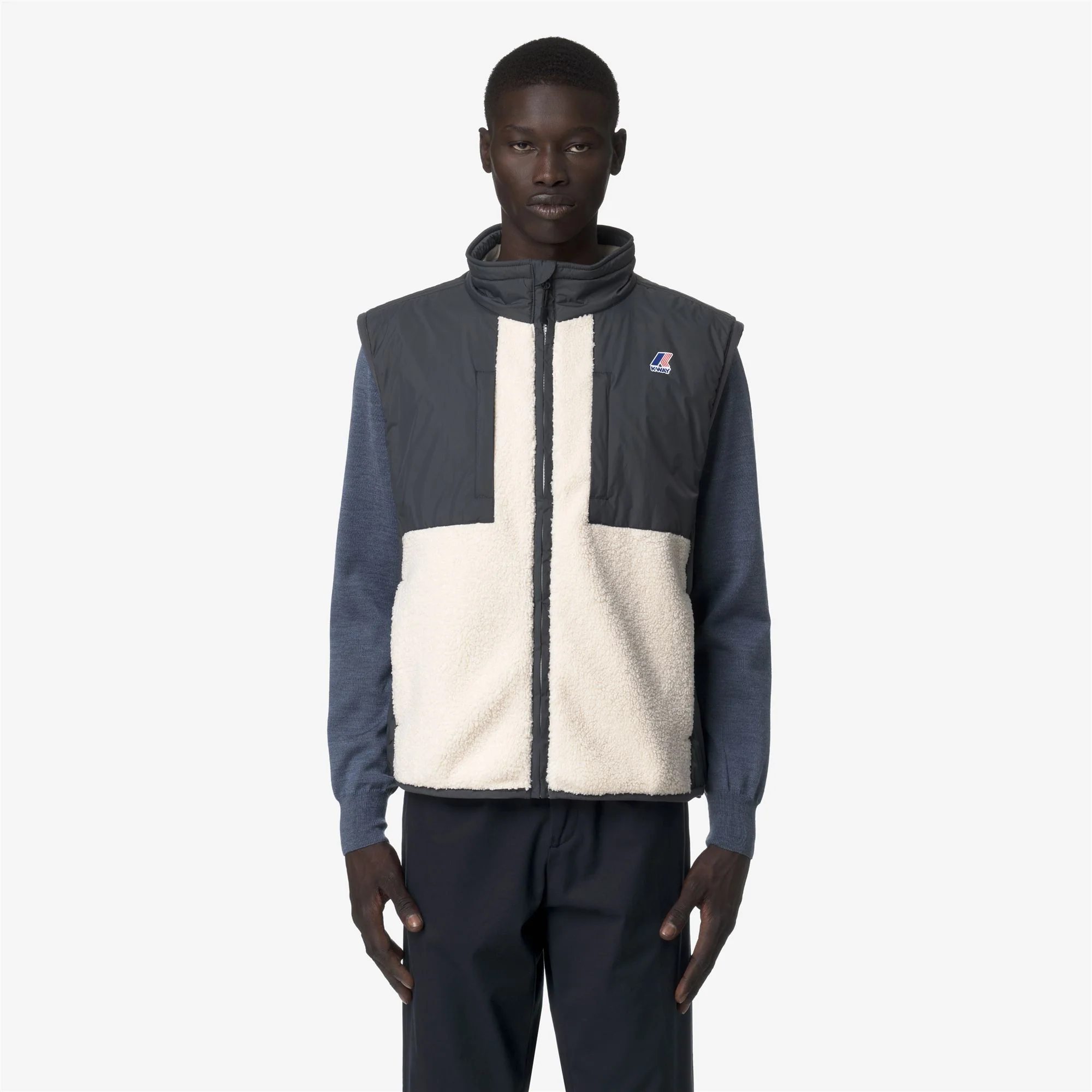 VITAL 4.0 ORSETTO - Fleece - Vest - Unisex - GREY SHADOW DK-ECRU - Image 3