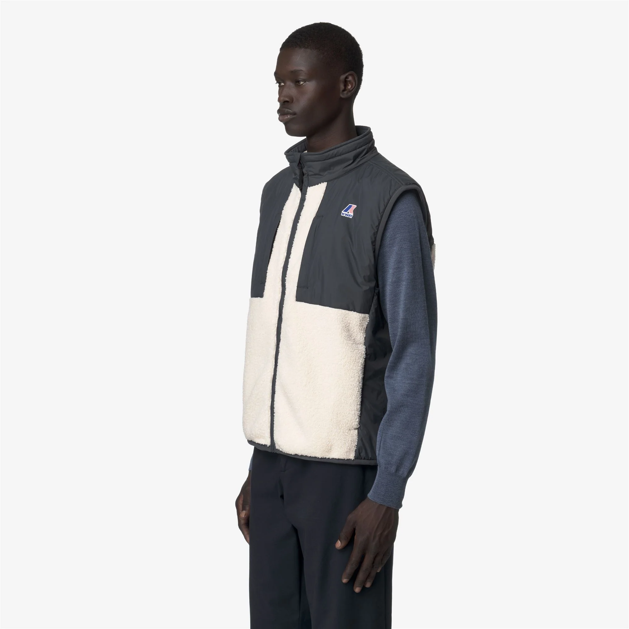 VITAL 4.0 ORSETTO - Fleece - Vest - Unisex - GREY SHADOW DK-ECRU - Image 4