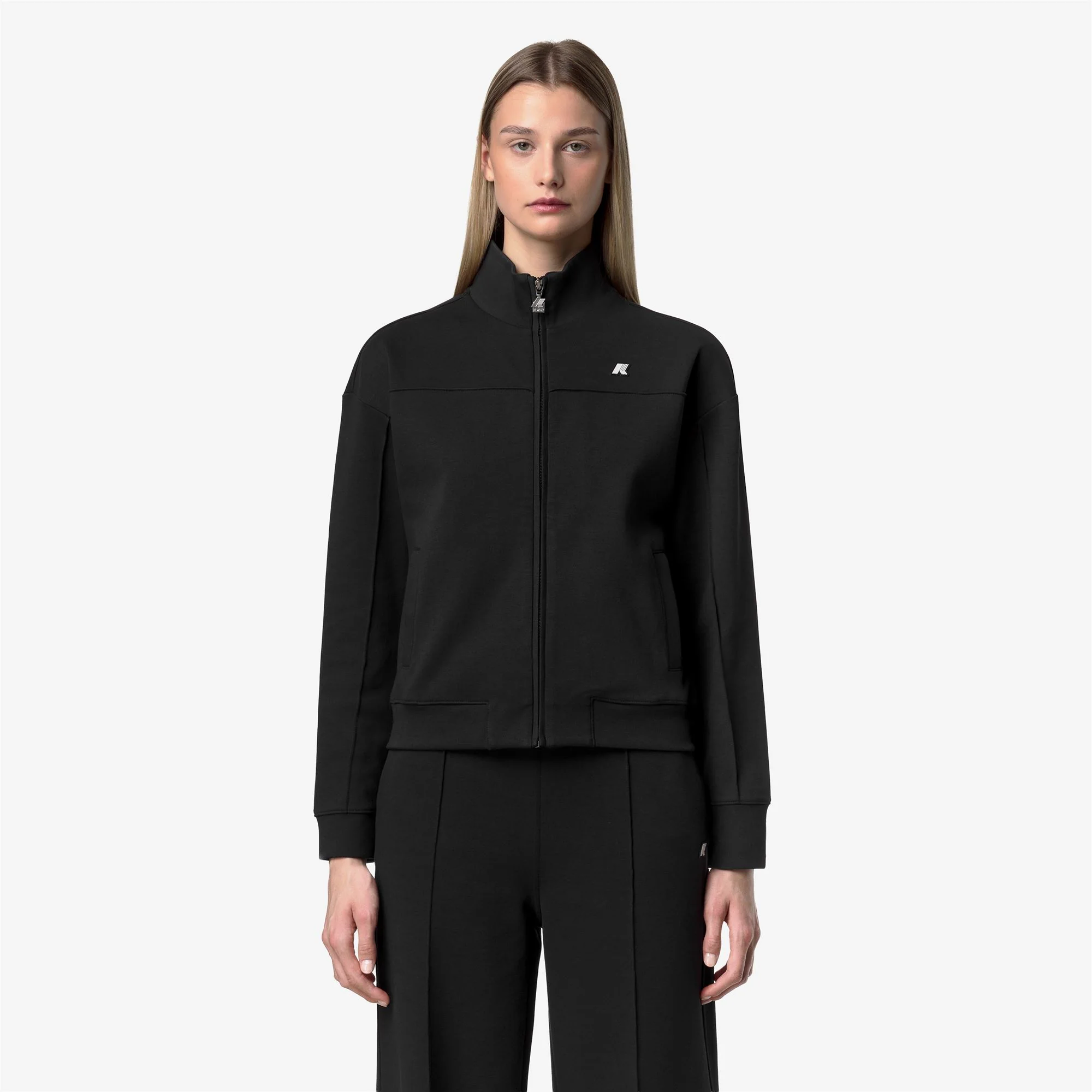 ARVINNE INTERLOCK - Fleece - Jacket - Woman - BLACK PURE - Image 3