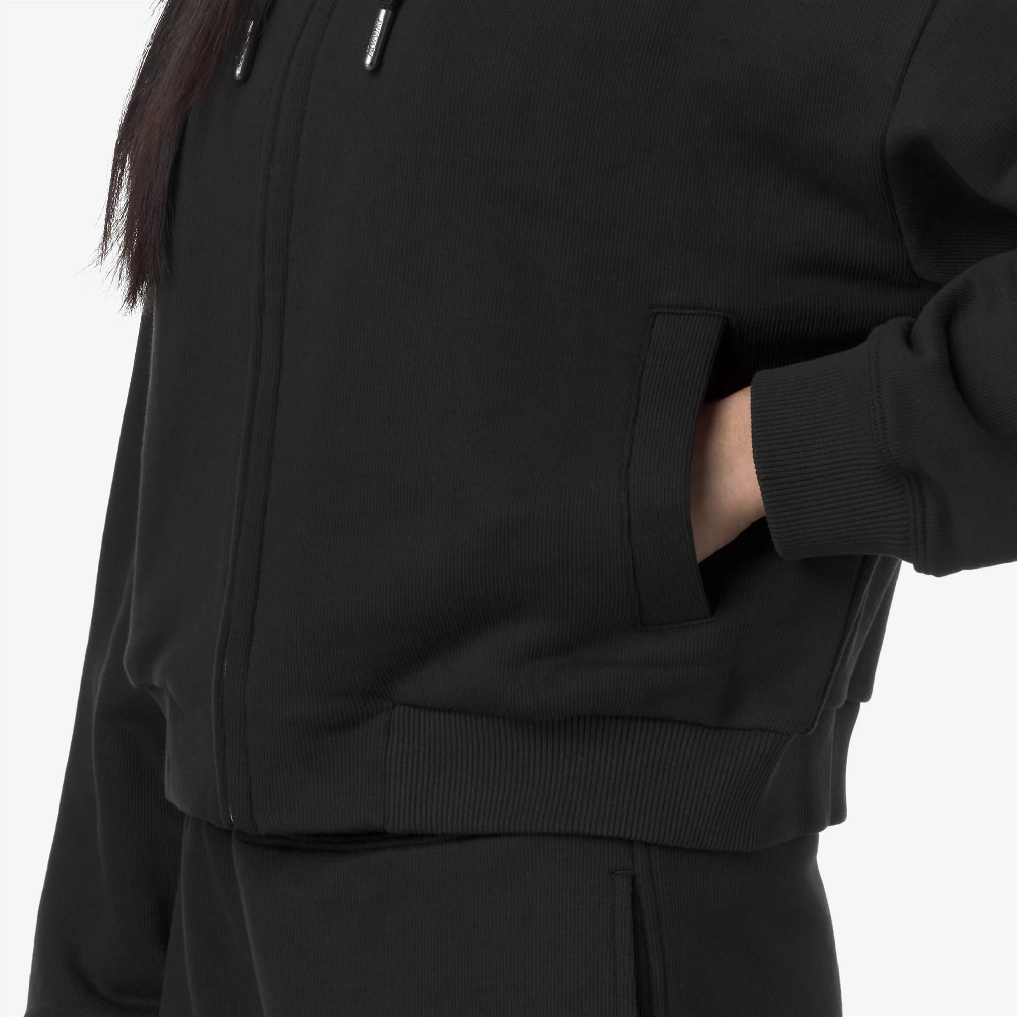 ARWEN FRENCH TERRY - Fleece - Jacket - Woman - BLACK PURE - Image 2