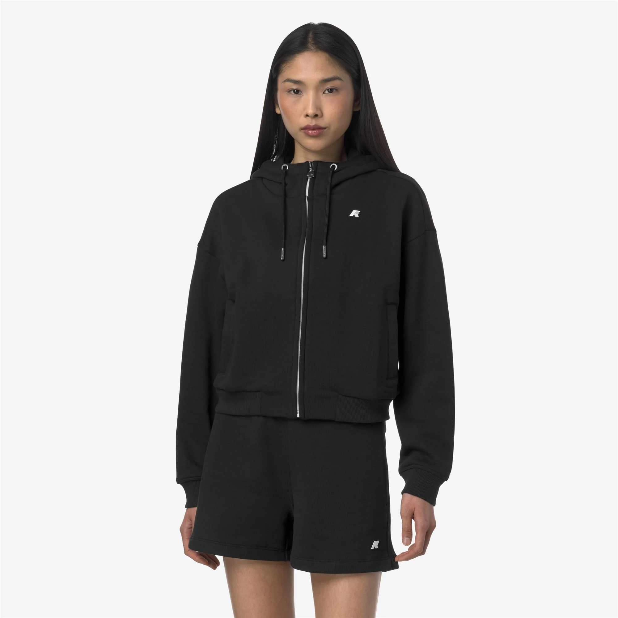 ARWEN FRENCH TERRY - Fleece - Jacket - Woman - BLACK PURE - Image 3