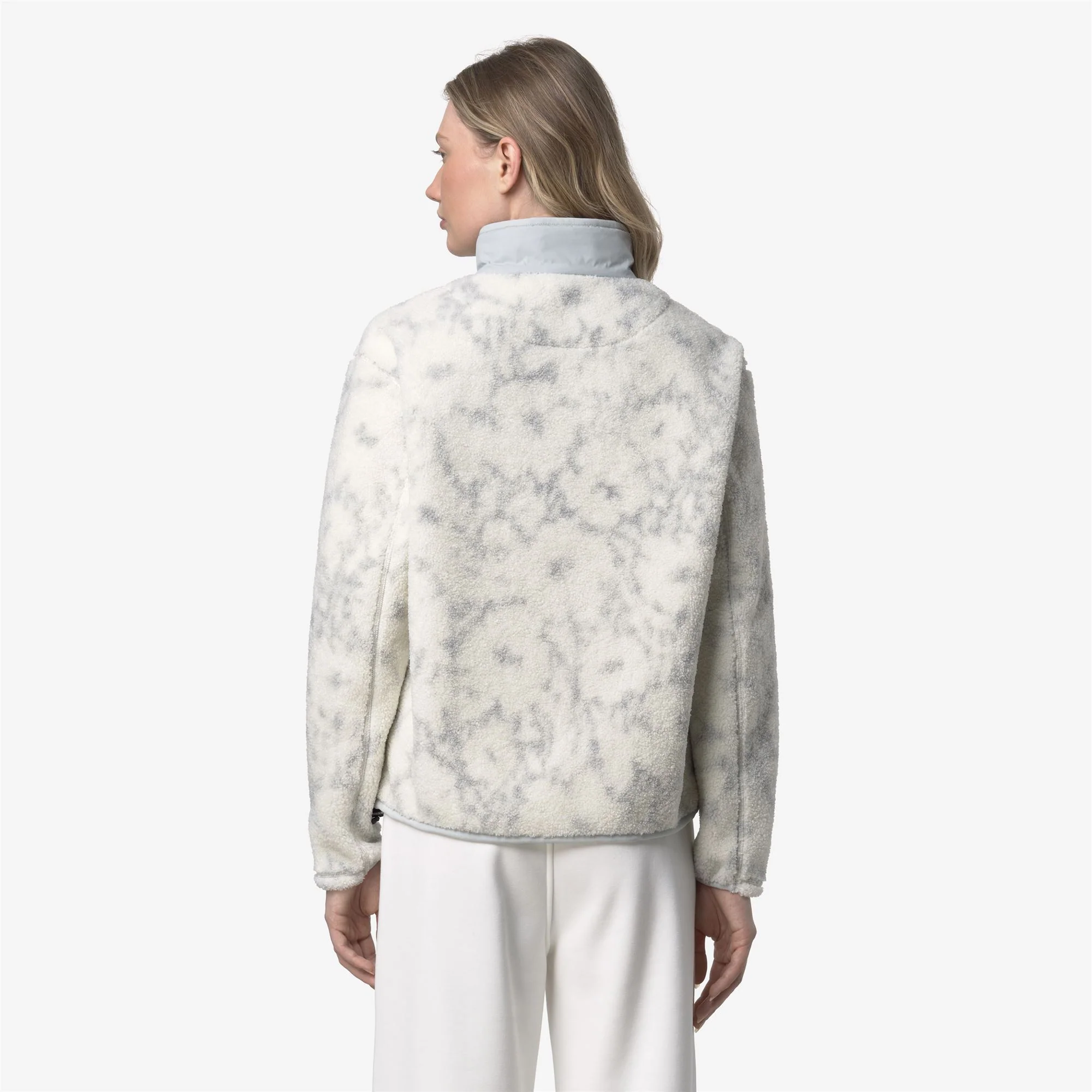 BENEDICTE ORSETTO PRINT - Fleece - Pull  Over - Woman - ECRU-GREY FLOWERS - Image 5