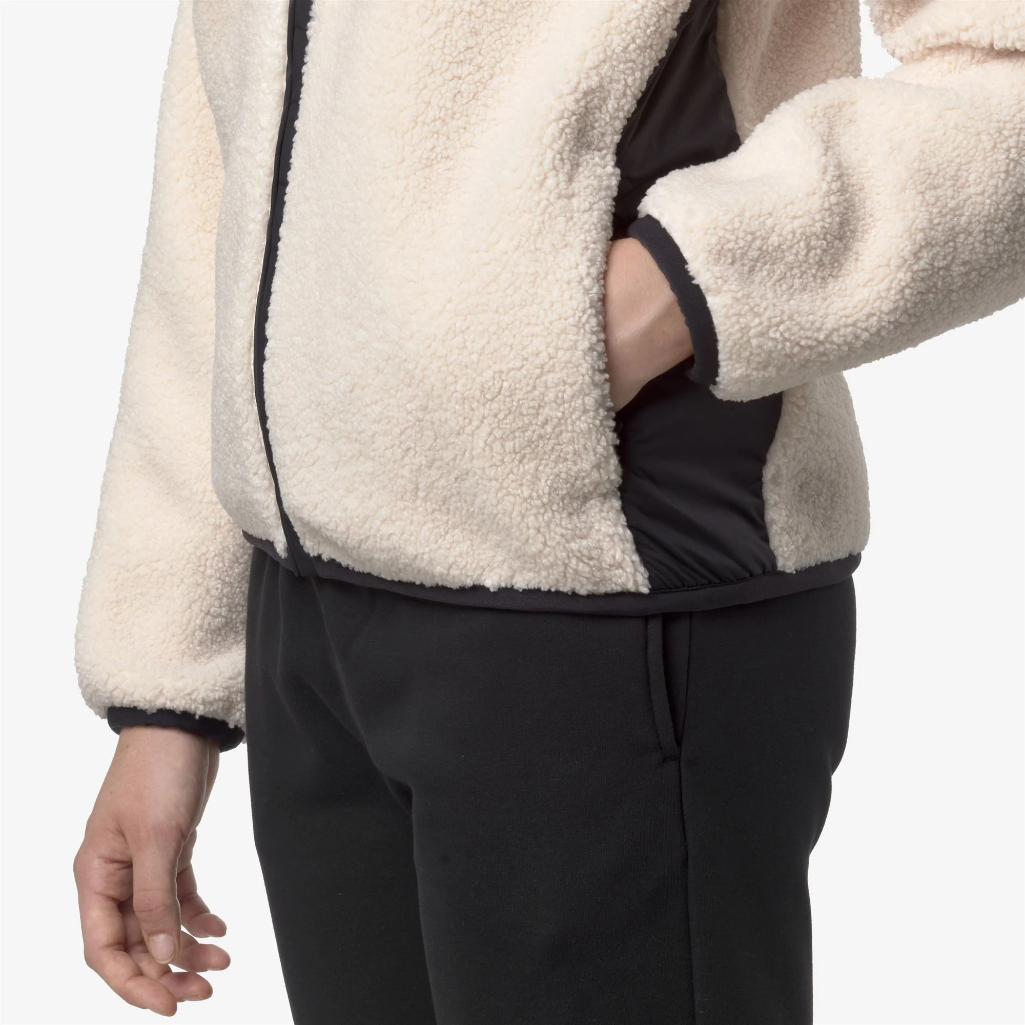 BERNARDINE 4.0 ORSETTO - Fleece - Jacket - Woman - BLACK PURE-ECRU - Image 2