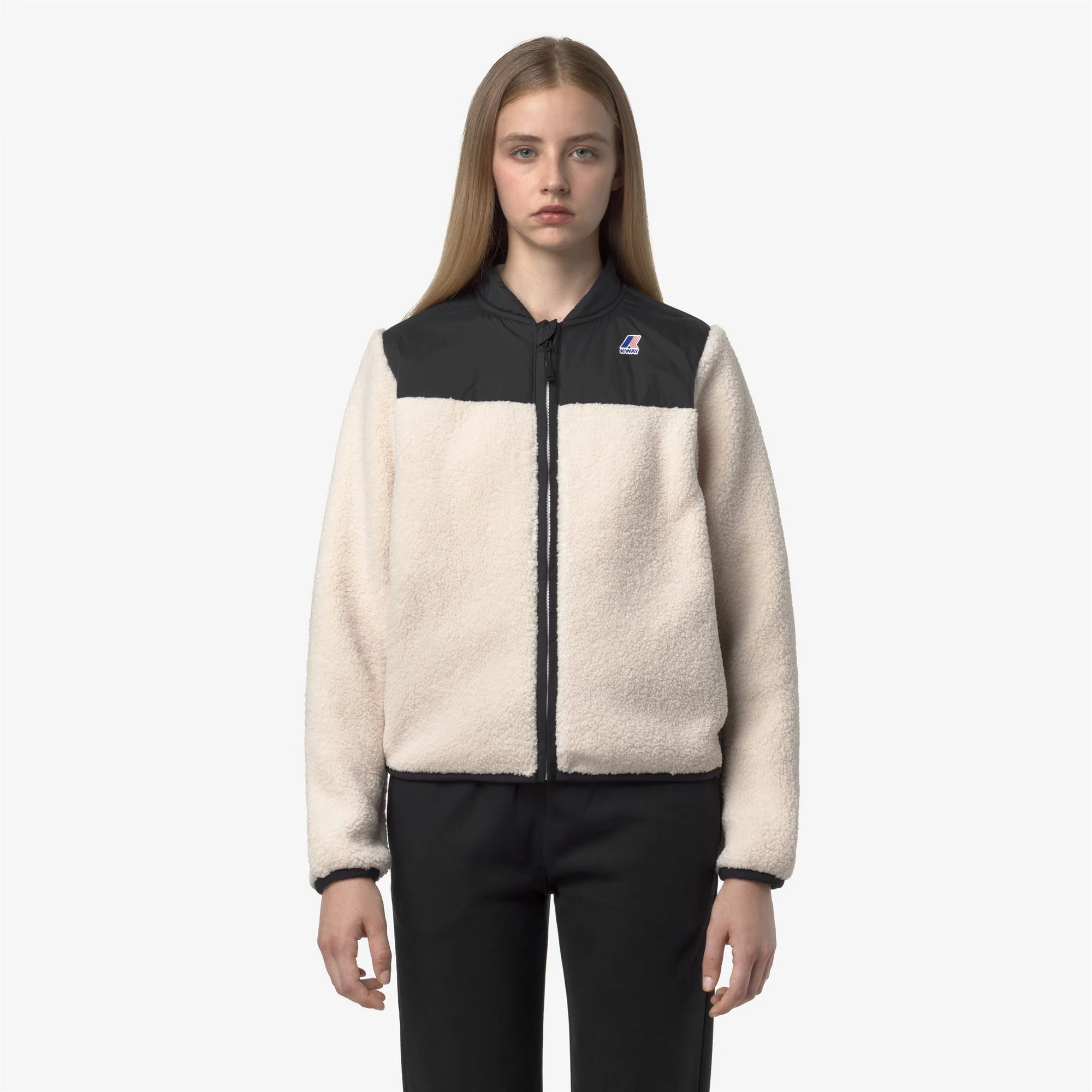 BERNARDINE 4.0 ORSETTO - Fleece - Jacket - Woman - BLACK PURE-ECRU - Image 3