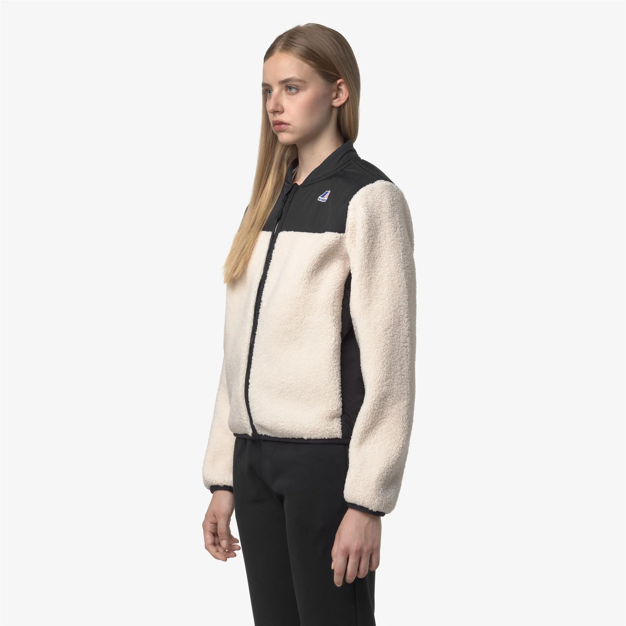 BERNARDINE 4.0 ORSETTO - Fleece - Jacket - Woman - BLACK PURE-ECRU - Image 4