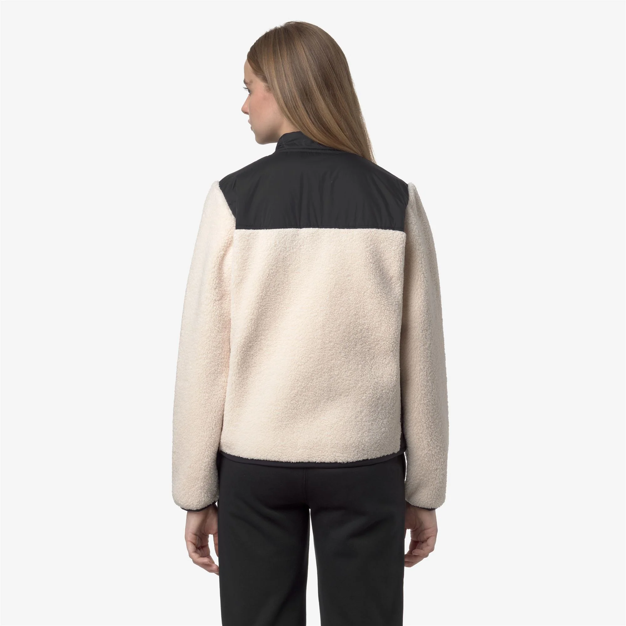 BERNARDINE 4.0 ORSETTO - Fleece - Jacket - Woman - BLACK PURE-ECRU - Image 5