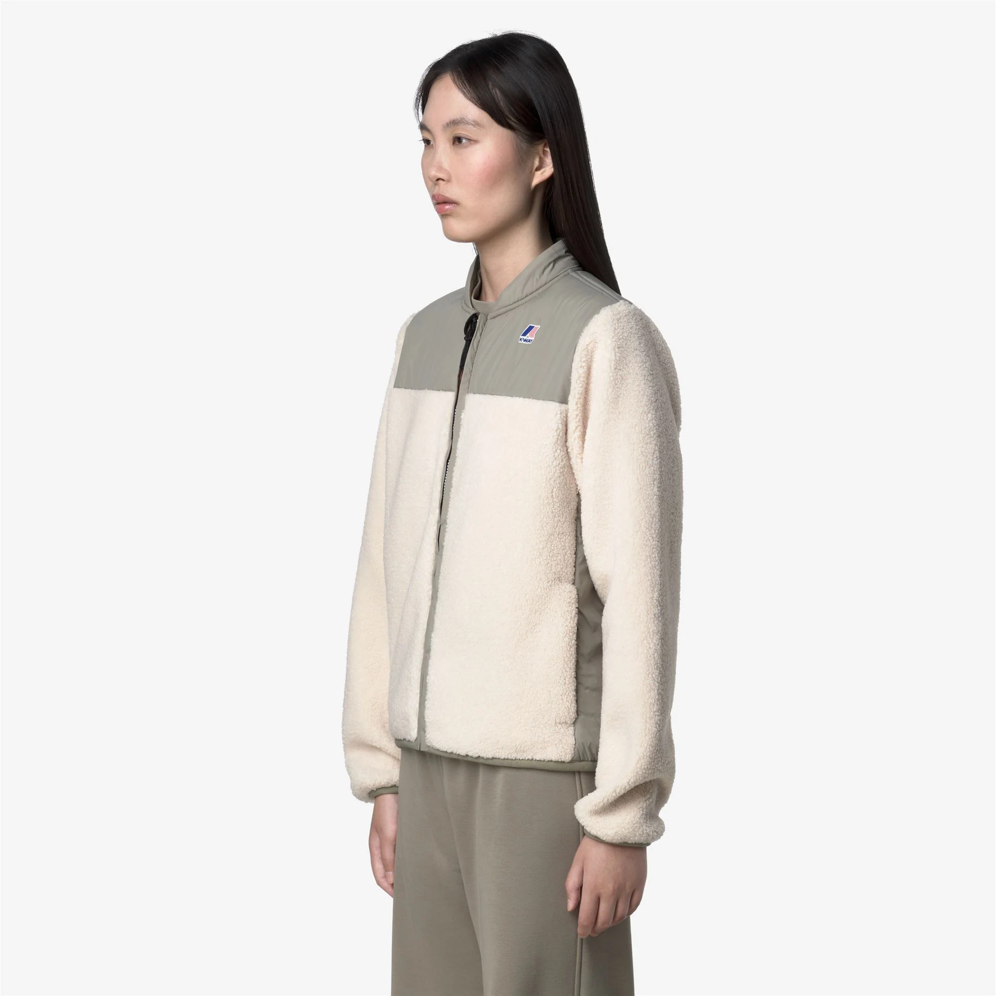 BERNARDINE 4.0 ORSETTO - Fleece - Jacket - Woman - GREEN OAK-ECRU - Image 4