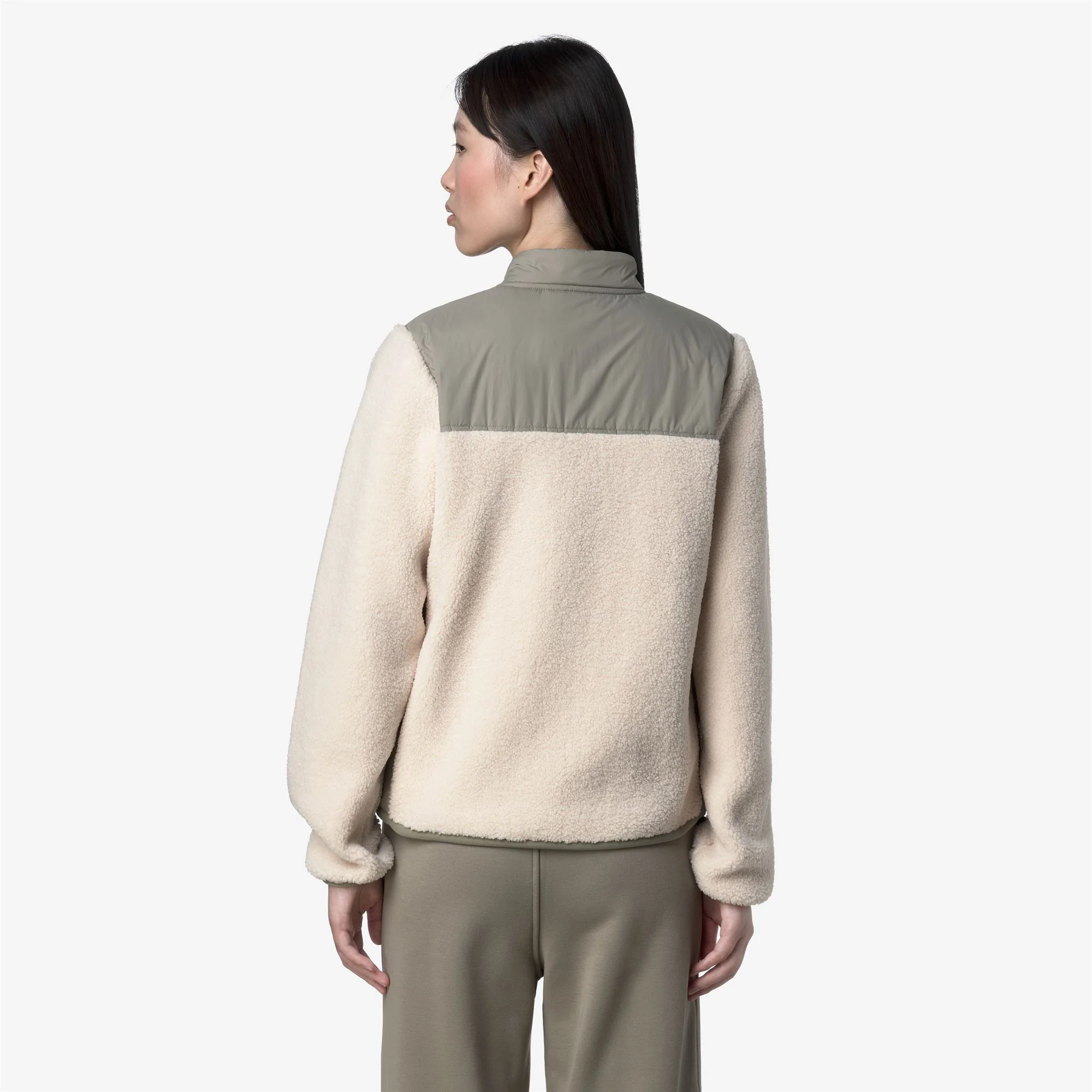 BERNARDINE 4.0 ORSETTO - Fleece - Jacket - Woman - GREEN OAK-ECRU - Image 5