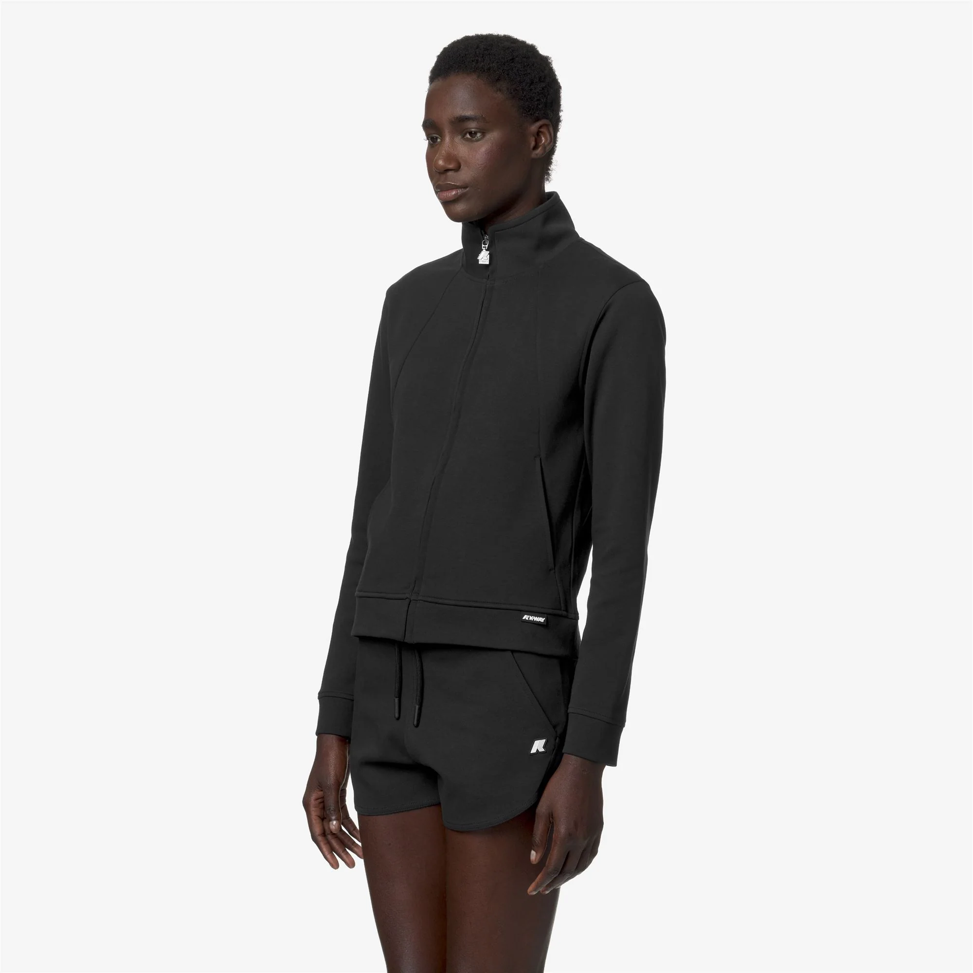 CYRIELLE INTERLOCK - Fleece - Jacket - Woman - BLACK PURE - Image 4